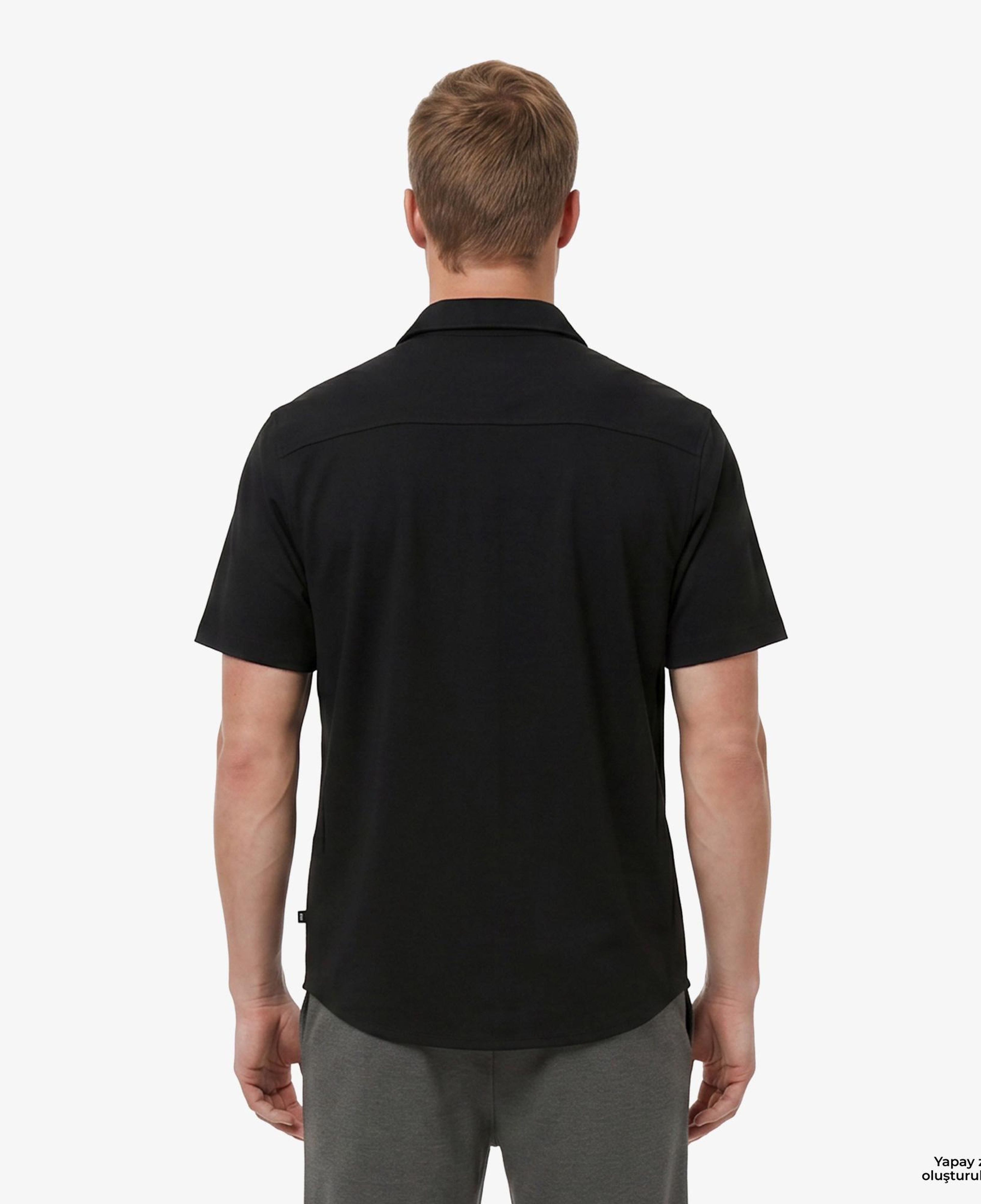 Nautica Erkek Siyah Regular Fit Gömlek