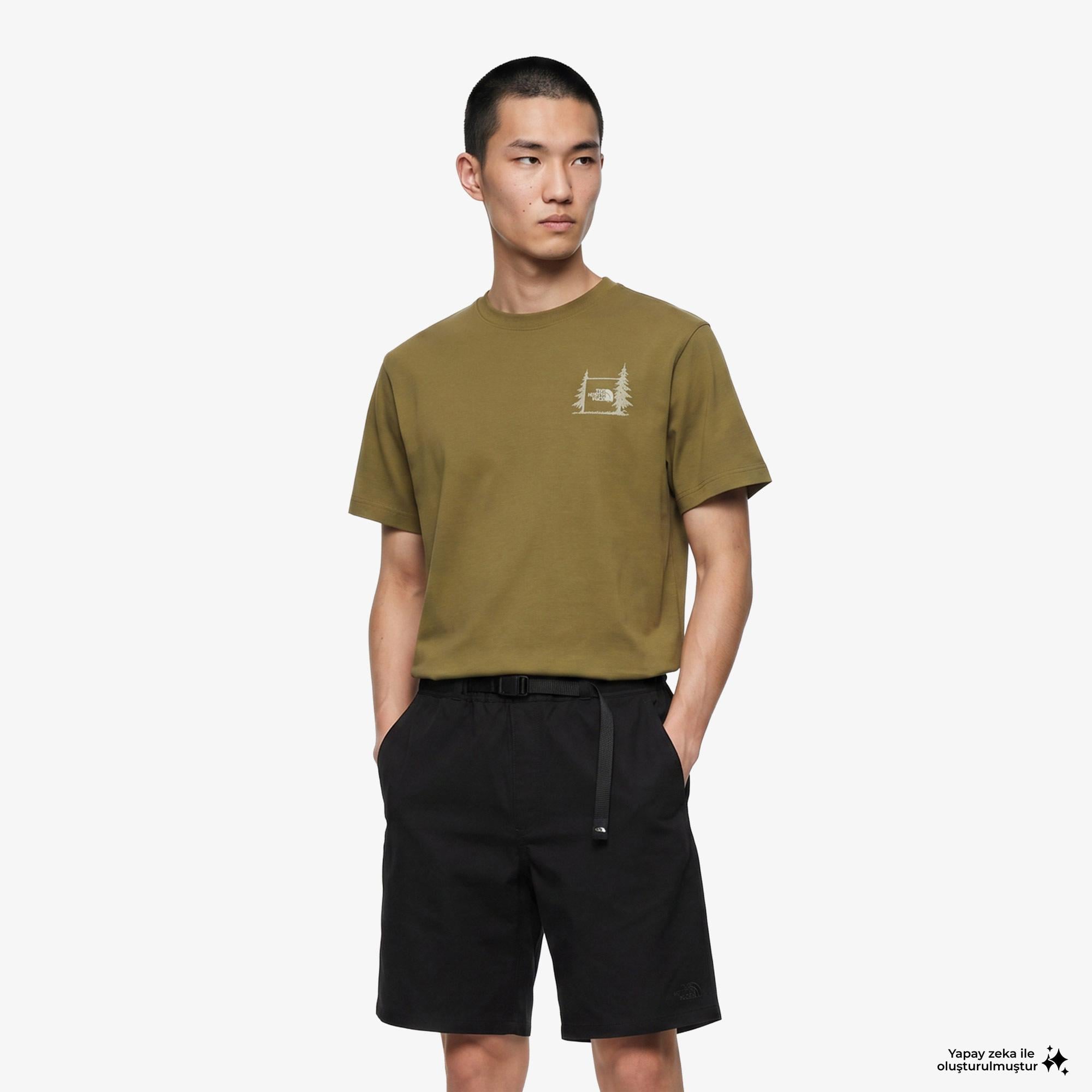 The North Face Camping Relaxed Erkek Sarı T-Shirt