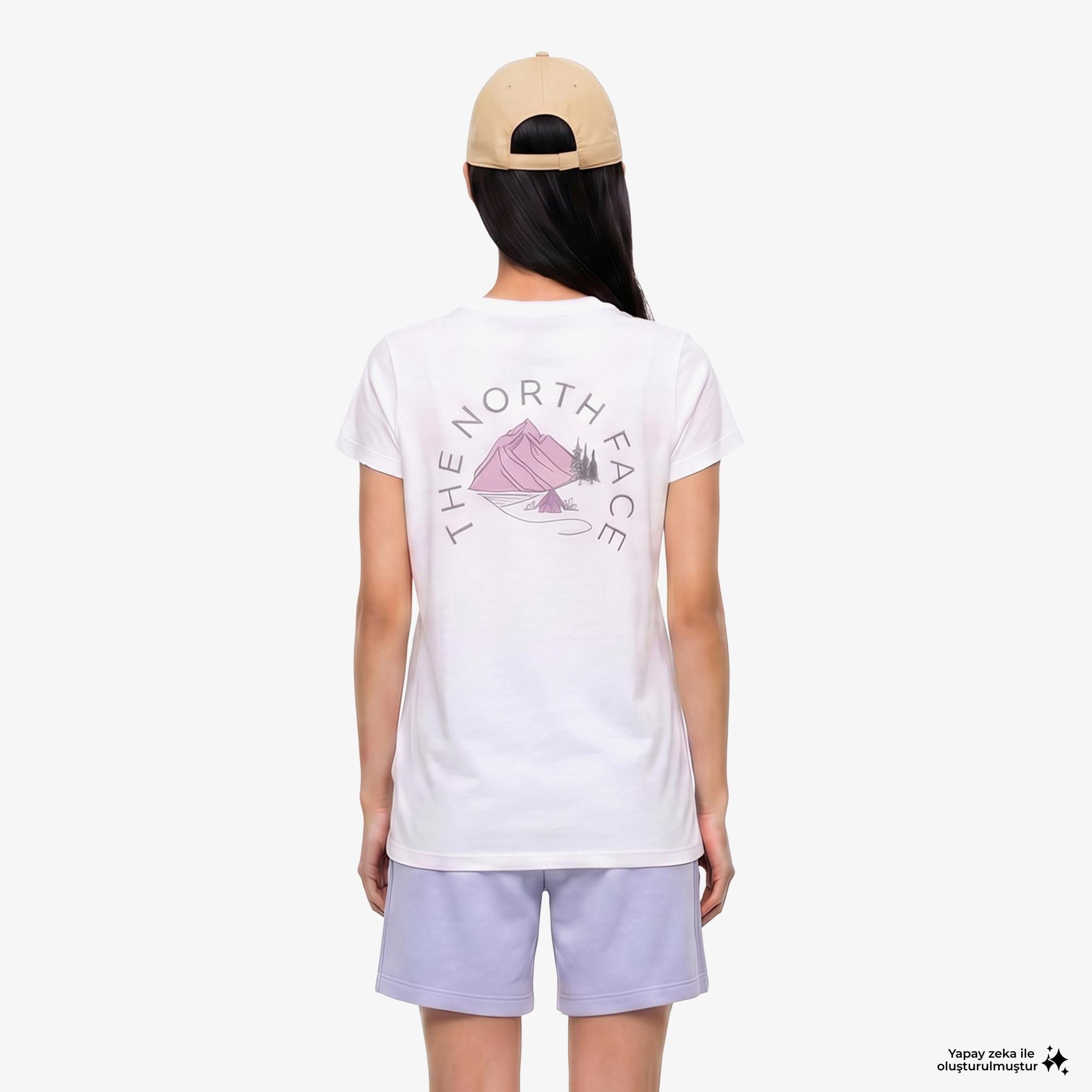 The North Face Monte Regular Kadın Beyaz T-Shirt