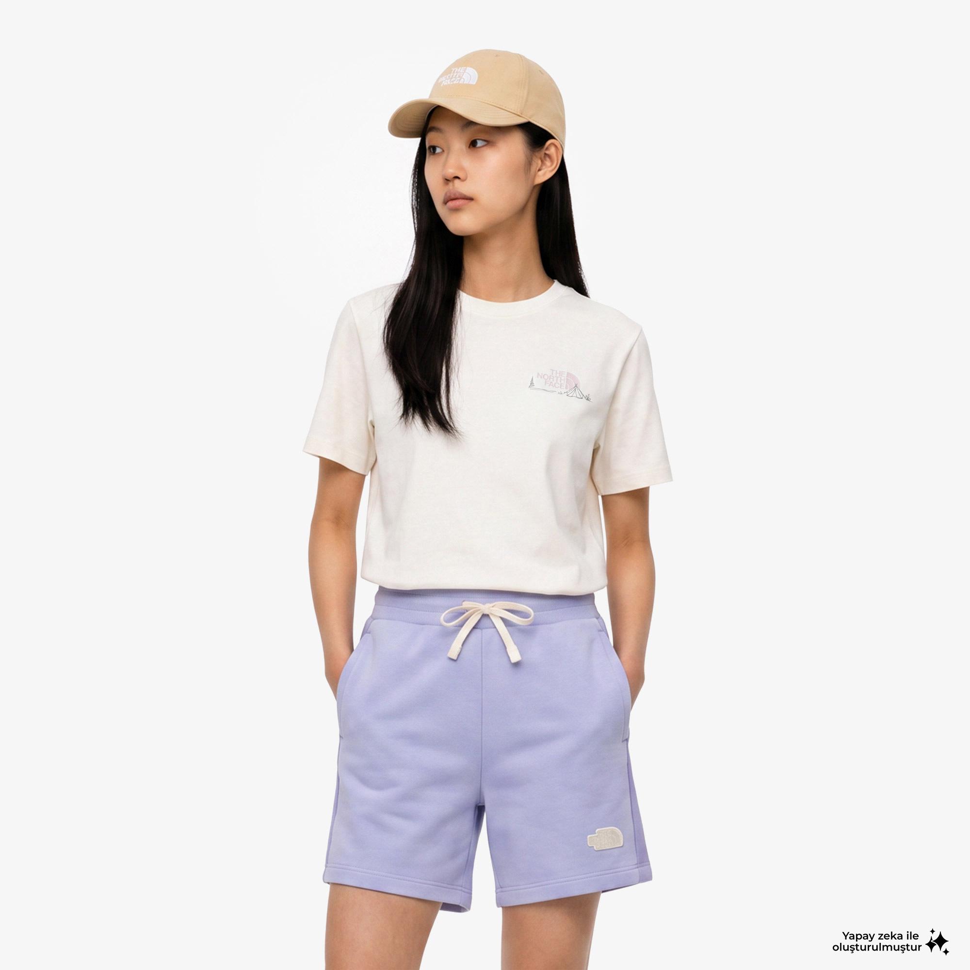 The North Face Monte Regular Kadın Beyaz T-Shirt