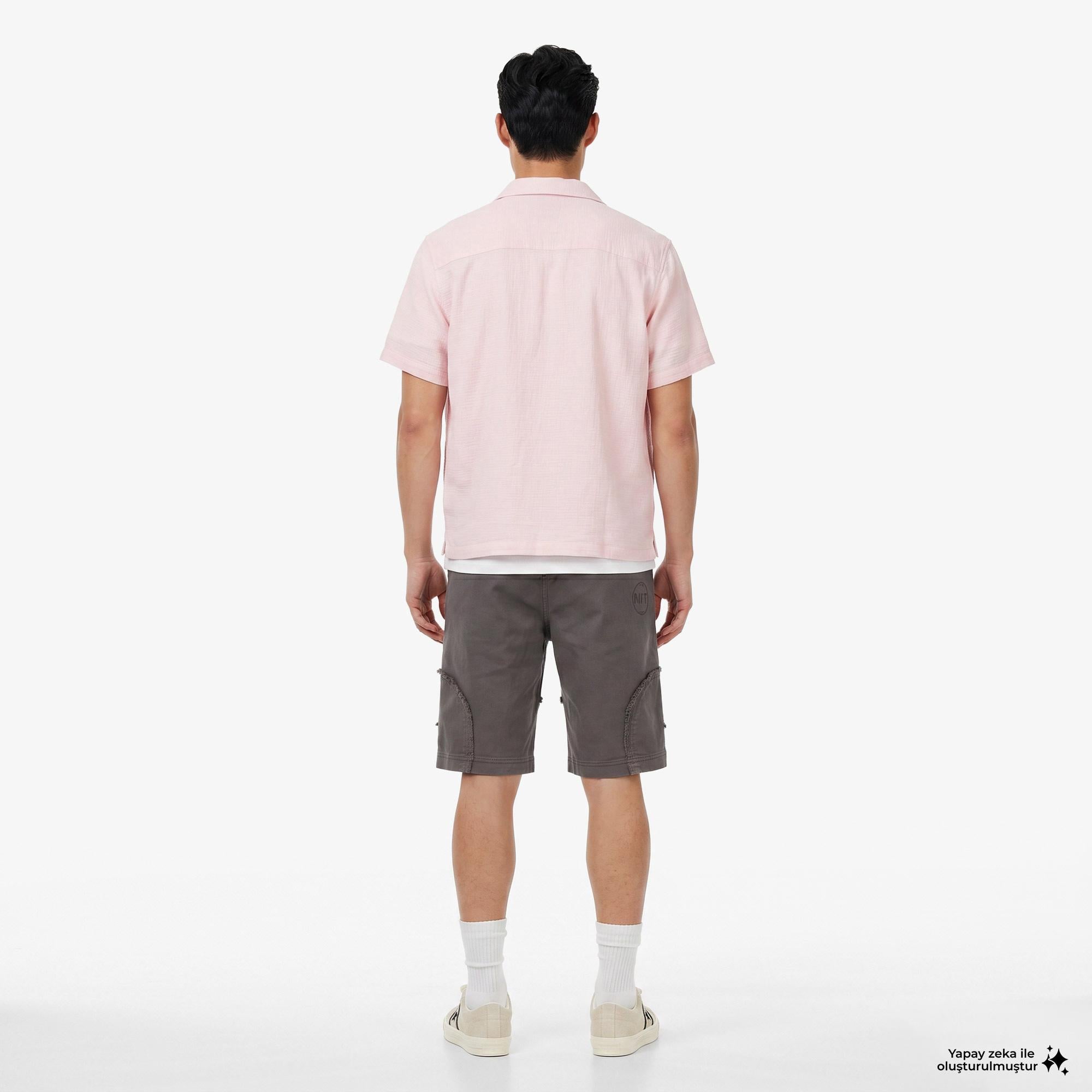 UNITED4 Classic Fit Erkek Pembe Gömlek
