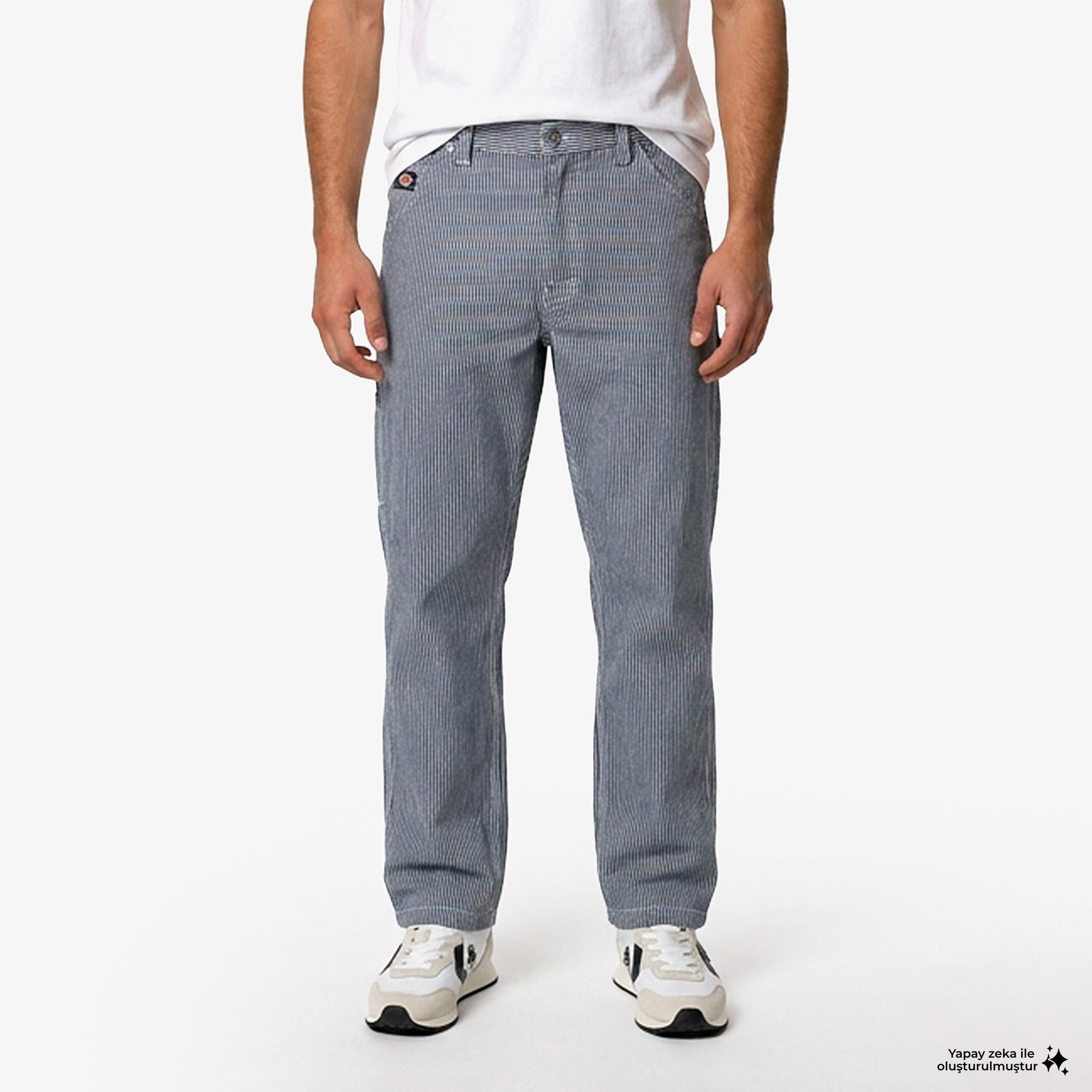Dickies Hickory Loose Straight Carpenter Erkek Mavi Pantolon