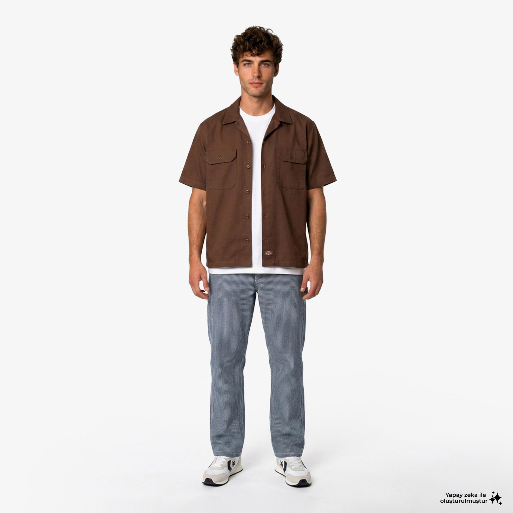 Dickies Hickory Loose Straight Carpenter Erkek Mavi Pantolon