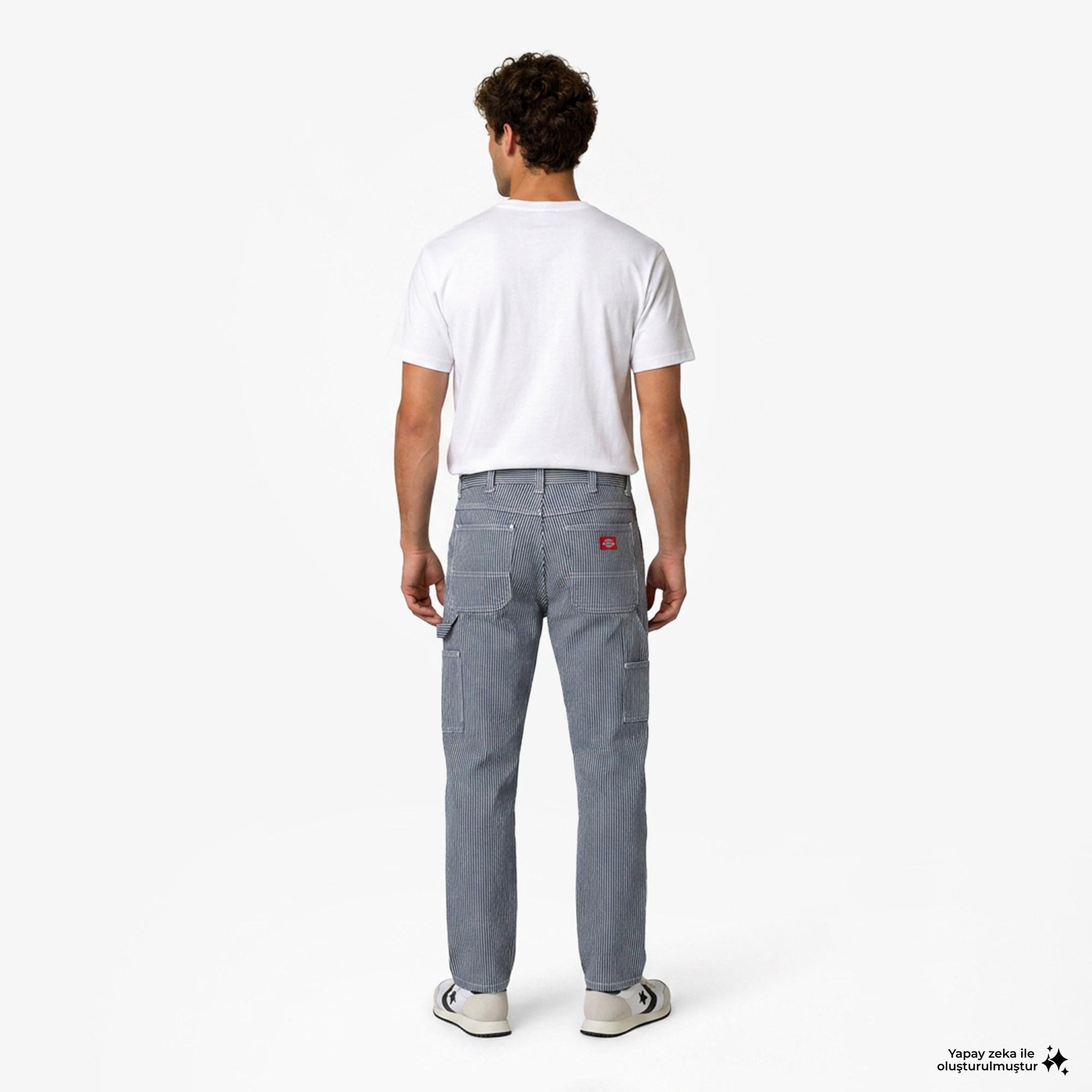 Dickies Hickory Loose Straight Carpenter Erkek Mavi Pantolon