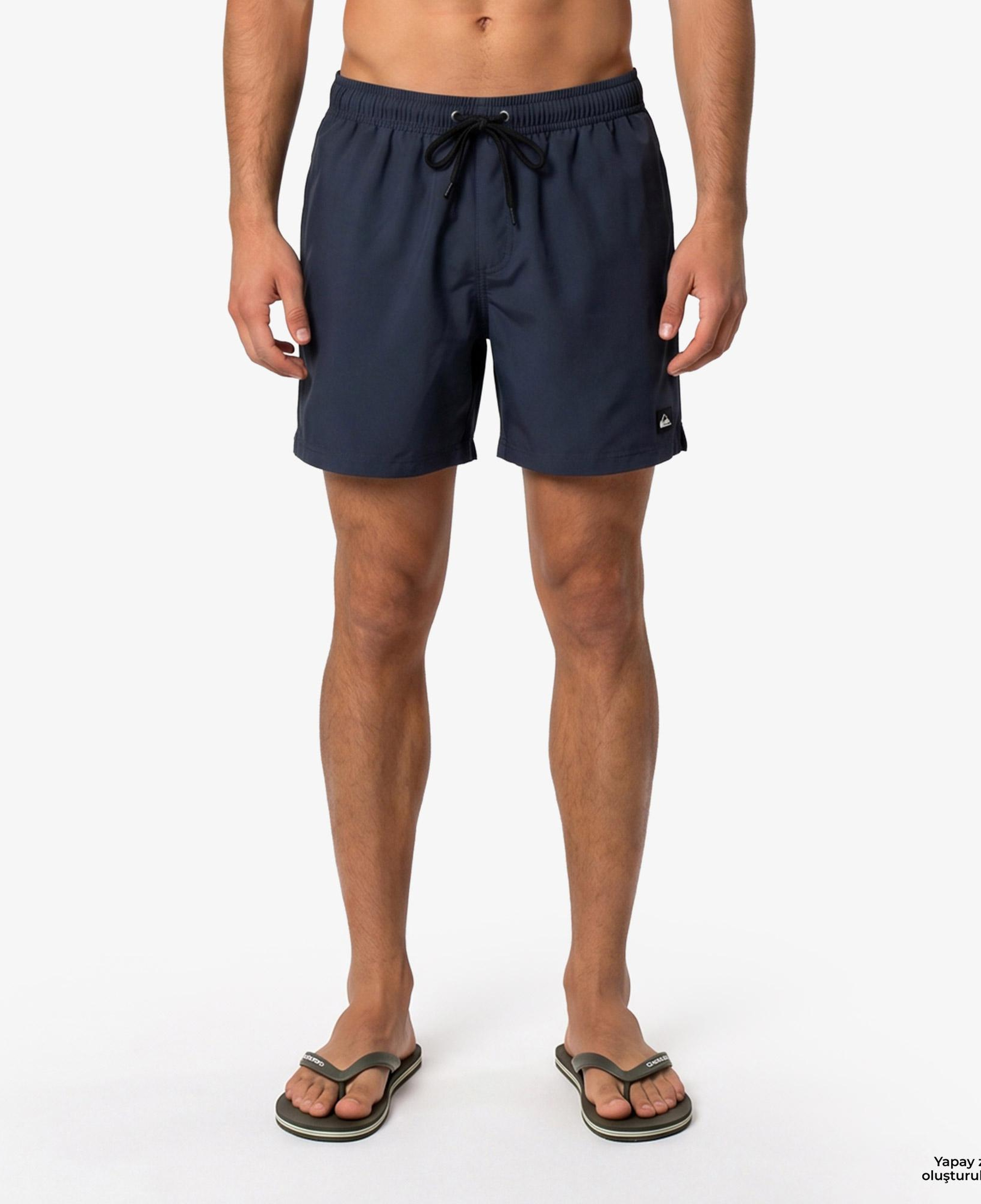 Quiksilver Everyday Solid Volley 15 Erkek Lacivert Deniz Şortu