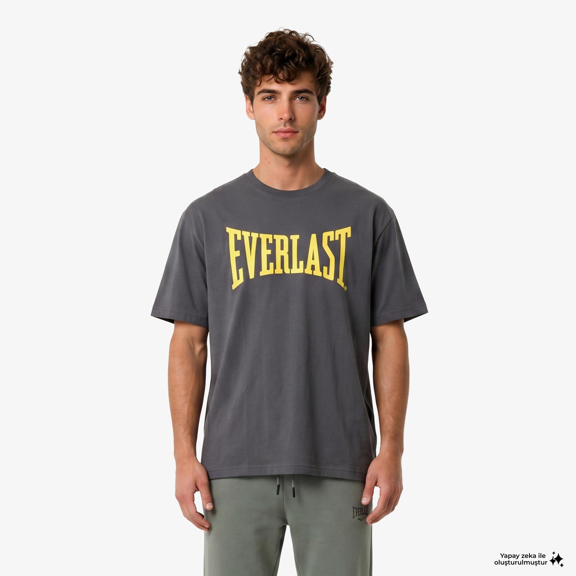 Everlast Classics Comfort Erkek Gri T-Shirt