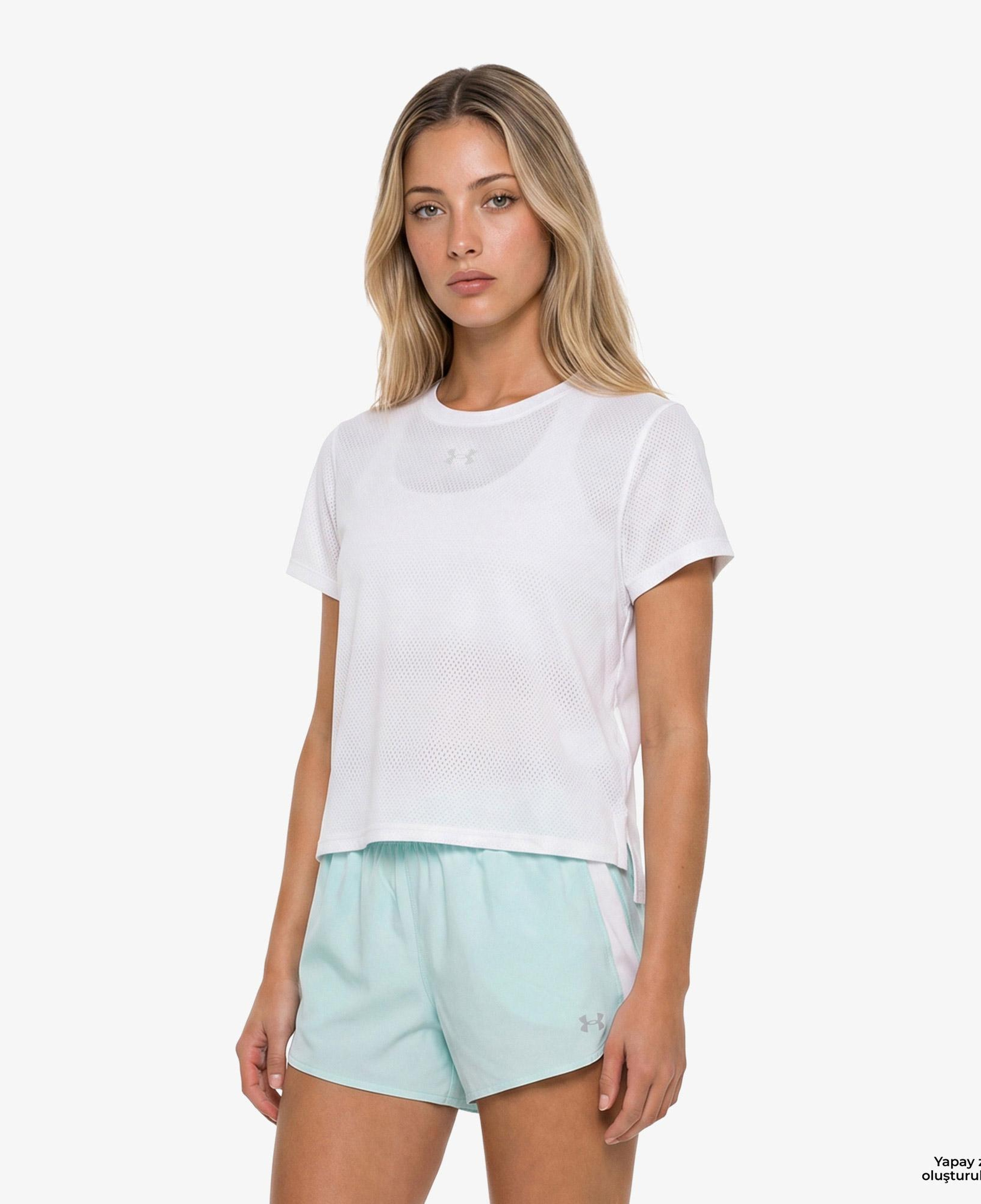 Under Armour Velociti Kadın Beyaz Koşu T-Shirt