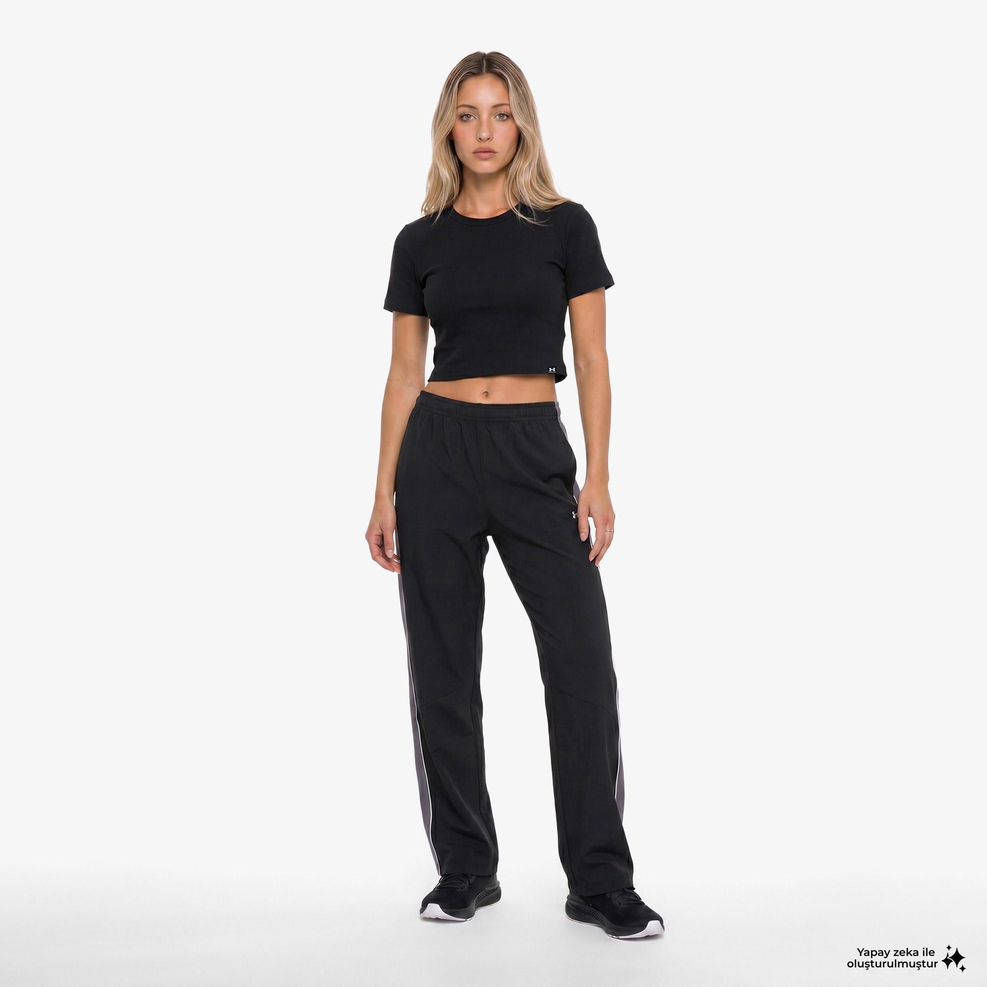 Under Armour Rival Rib Baby Kadın Siyah T-Shirt