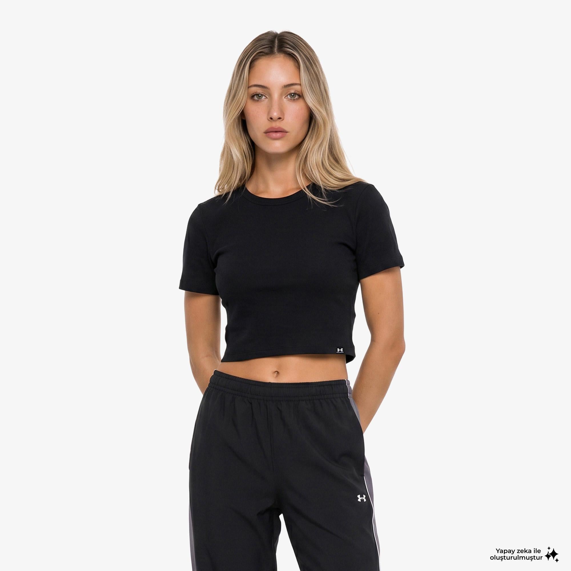 Under Armour Rival Rib Baby Kadın Siyah T-Shirt
