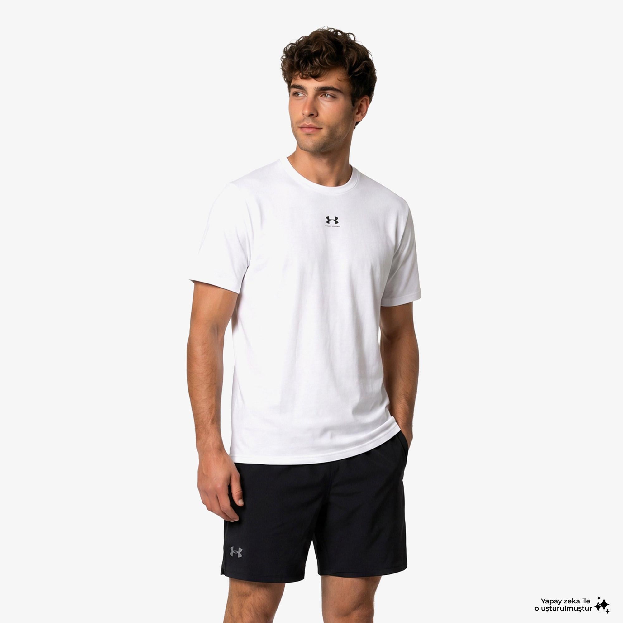 Under Armour Campus Oversize Ss Kadın Beyaz T-Shirt