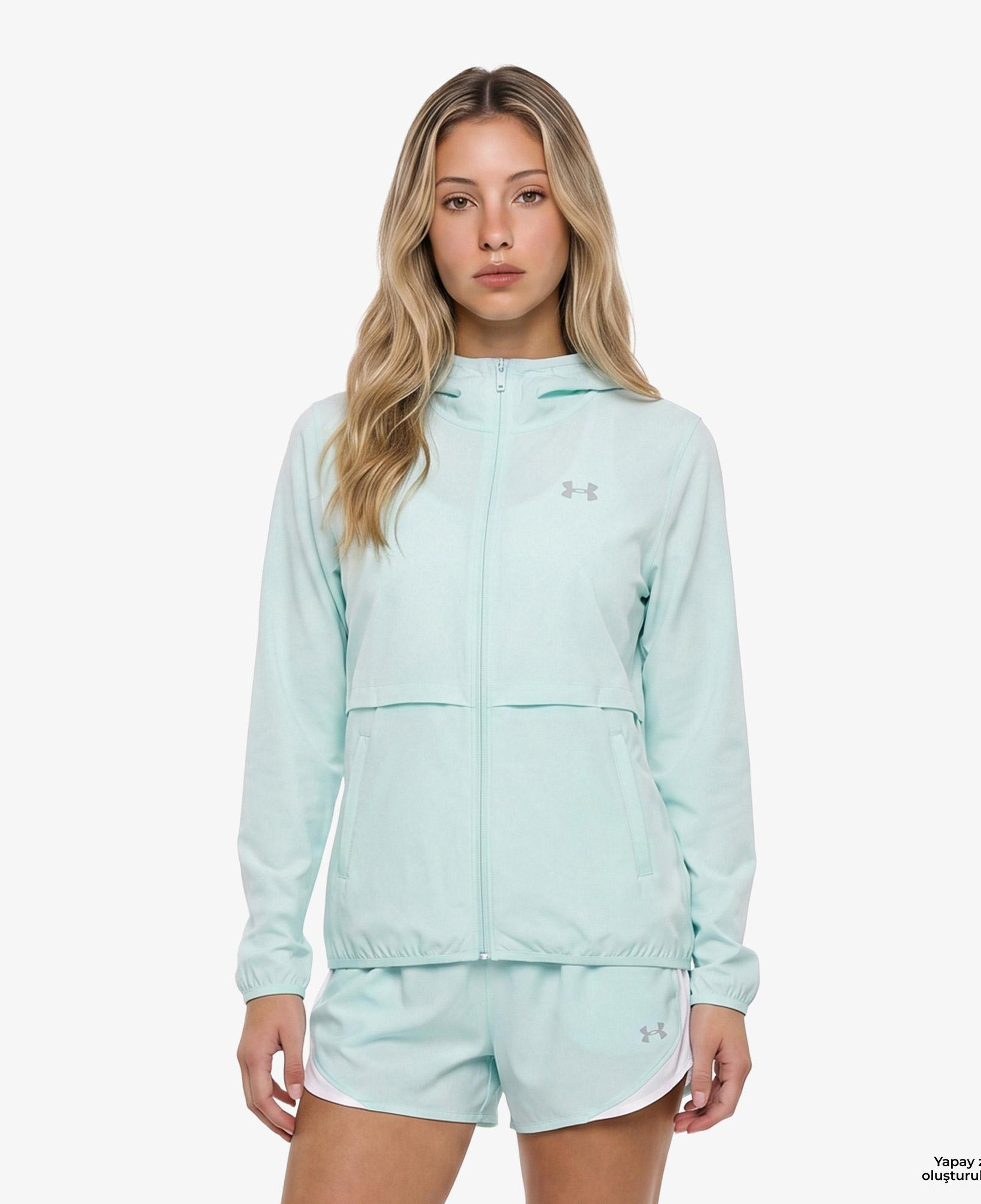 Under Armour Velociti Pro Storm Kadın Yeşil Koşu Ceket