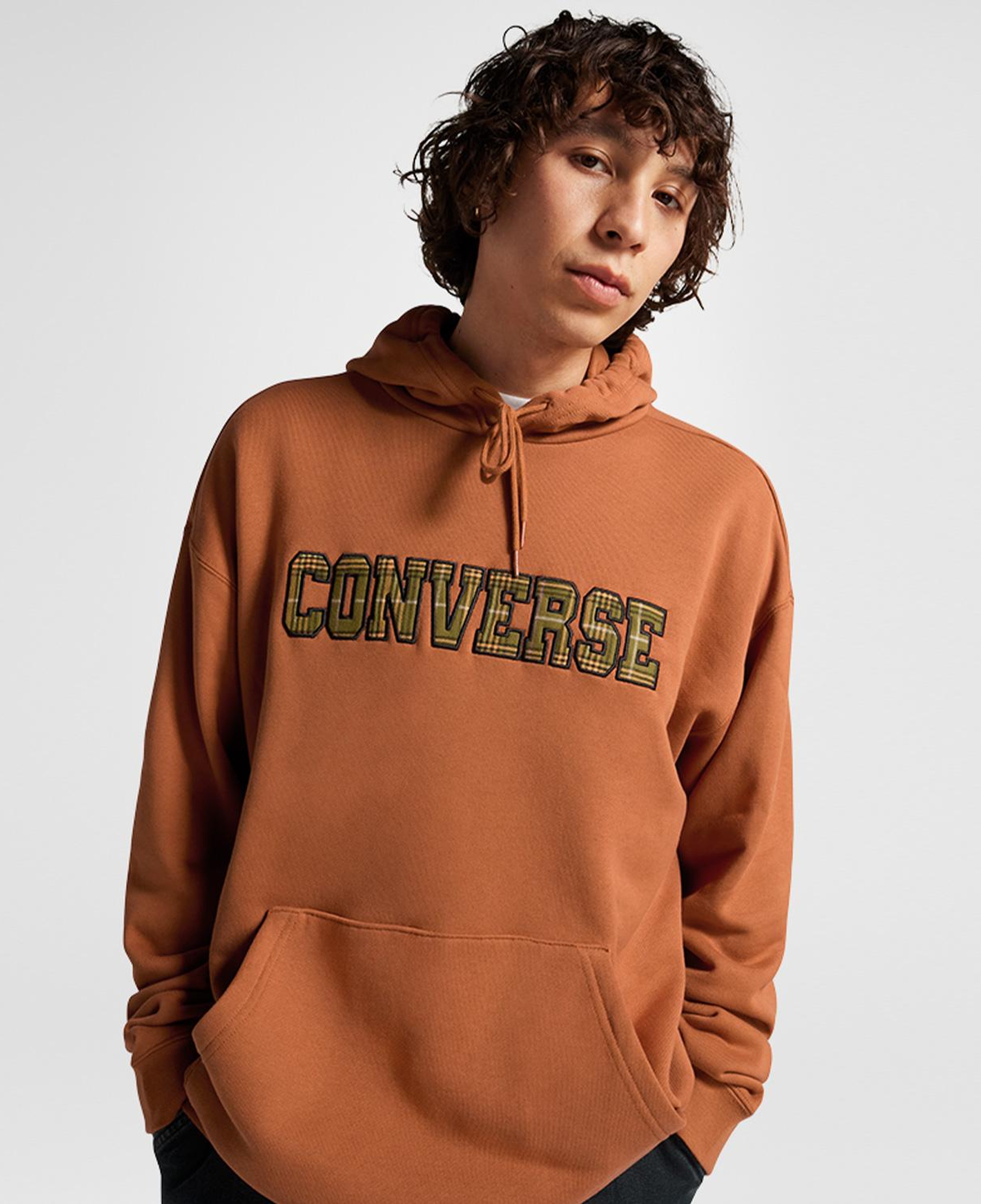 Converse Ssnl Elevated Logo Graphic Erkek Turuncu Hoodie