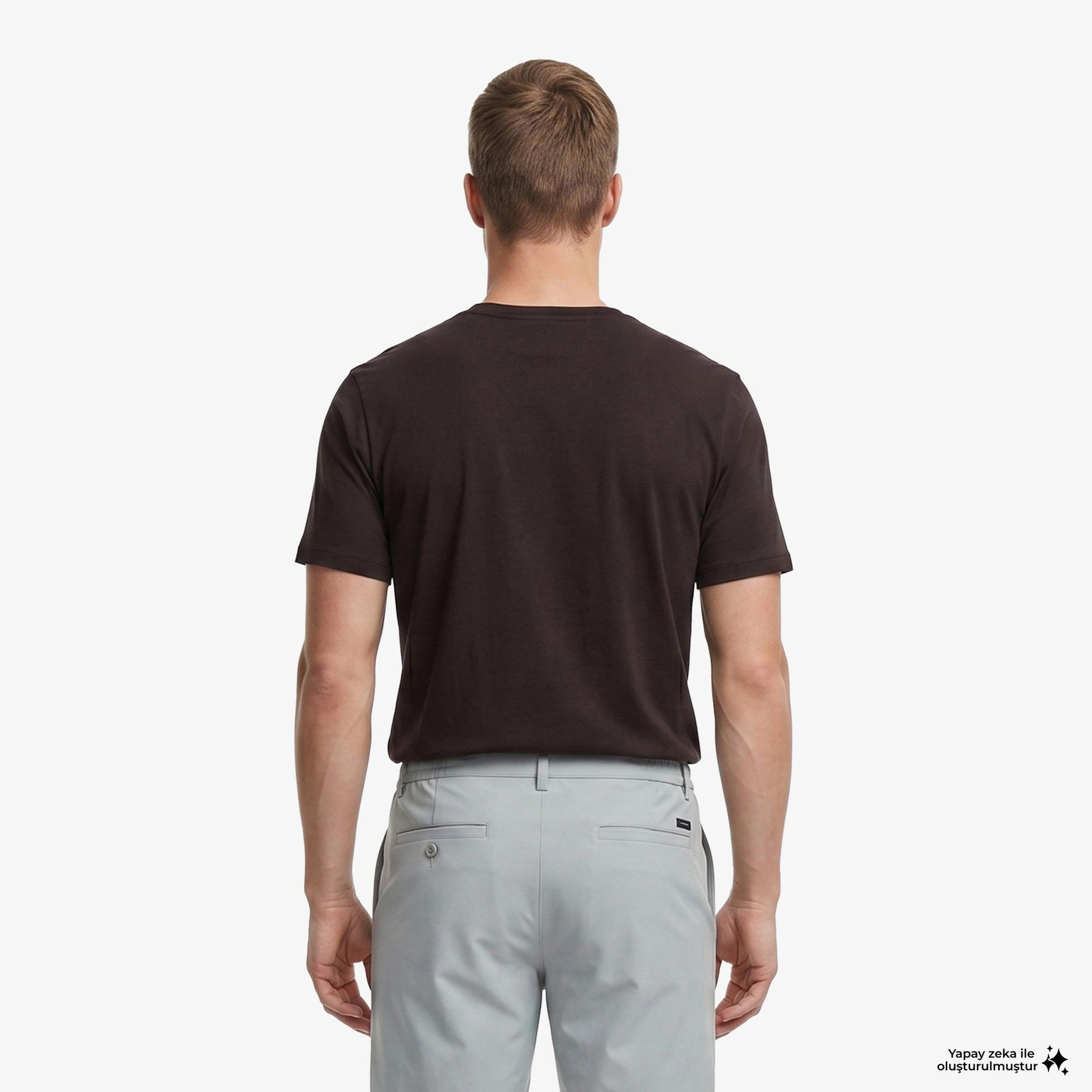 Nautica Erkek Kahverengi Regular Fit T-Shirt