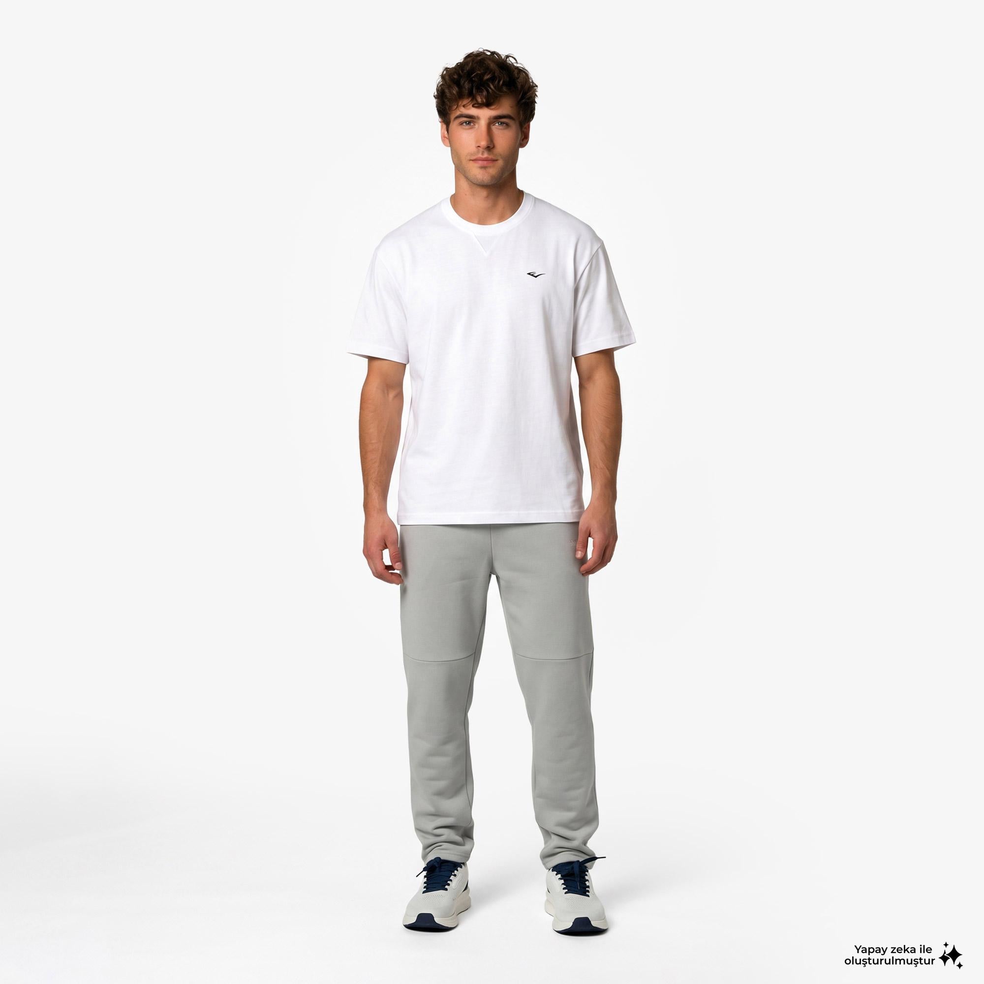 Everlast Classics Oversize Erkek Beyaz T-Shirt