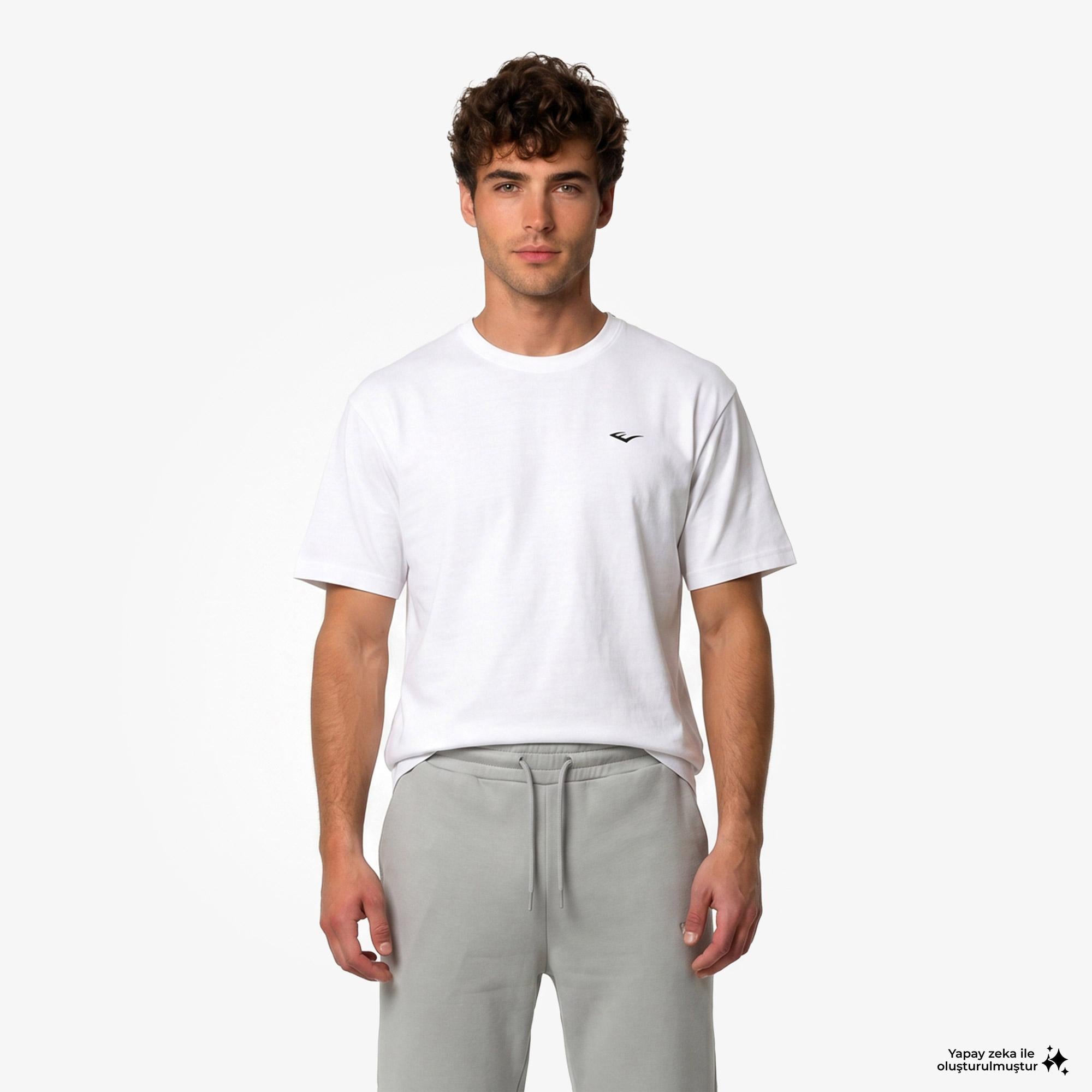 Everlast Classics Oversize Erkek Beyaz T-Shirt