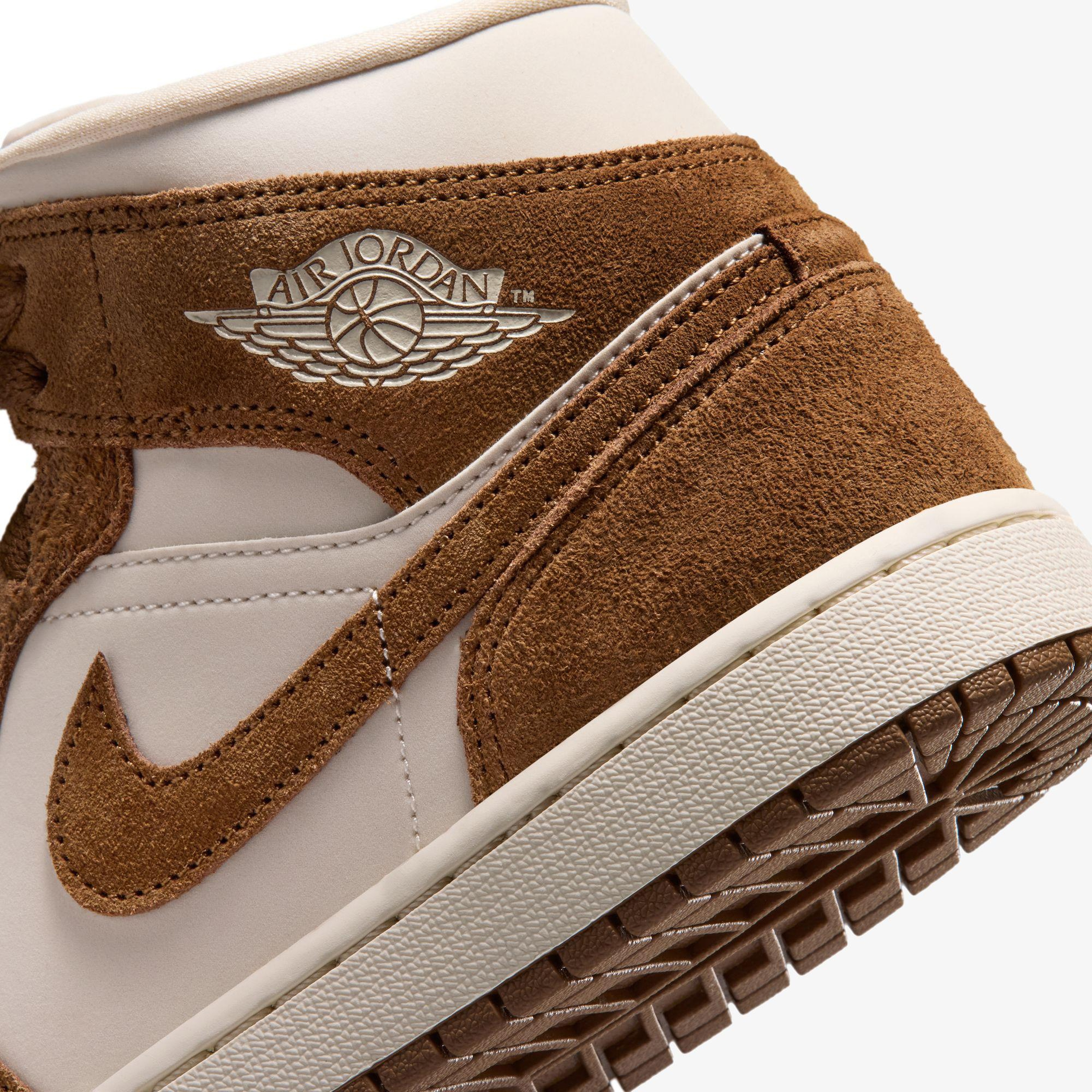 Jordan Air 1 Mid Kadın Kahverengi Spor Ayakkabı