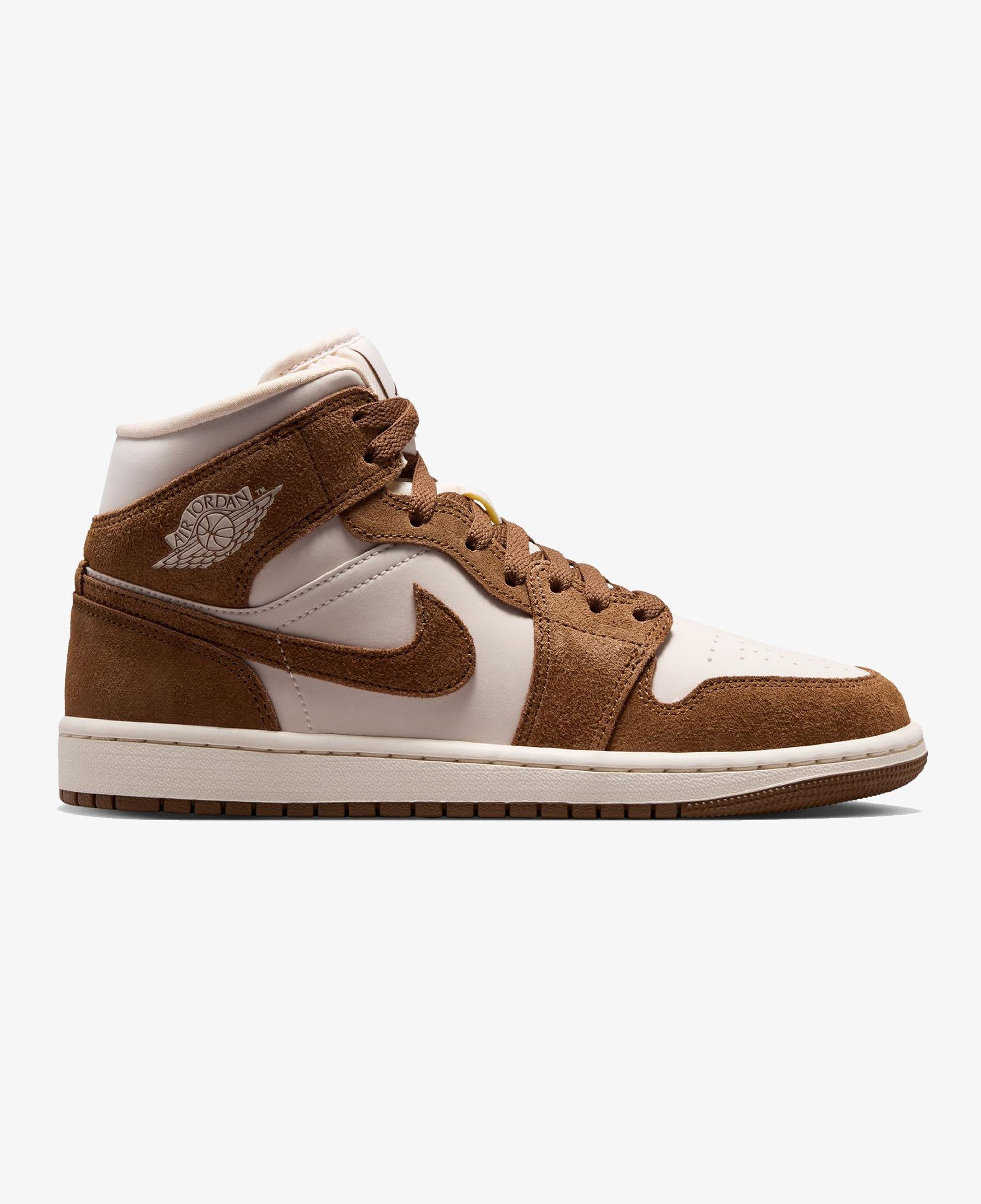 Jordan Air 1 Mid Kadın Kahverengi Spor Ayakkabı