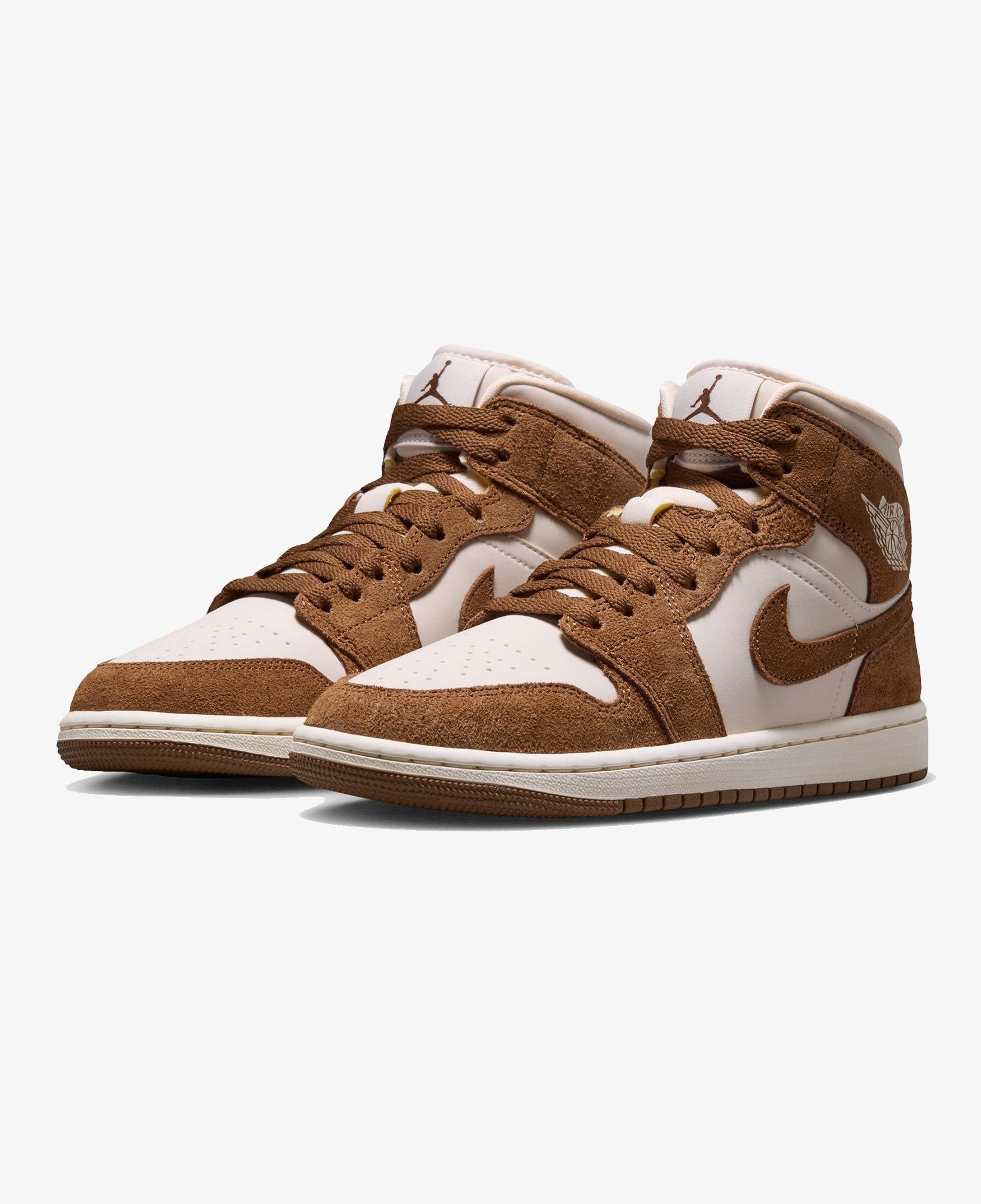 Jordan Air 1 Mid Kadın Kahverengi Spor Ayakkabı