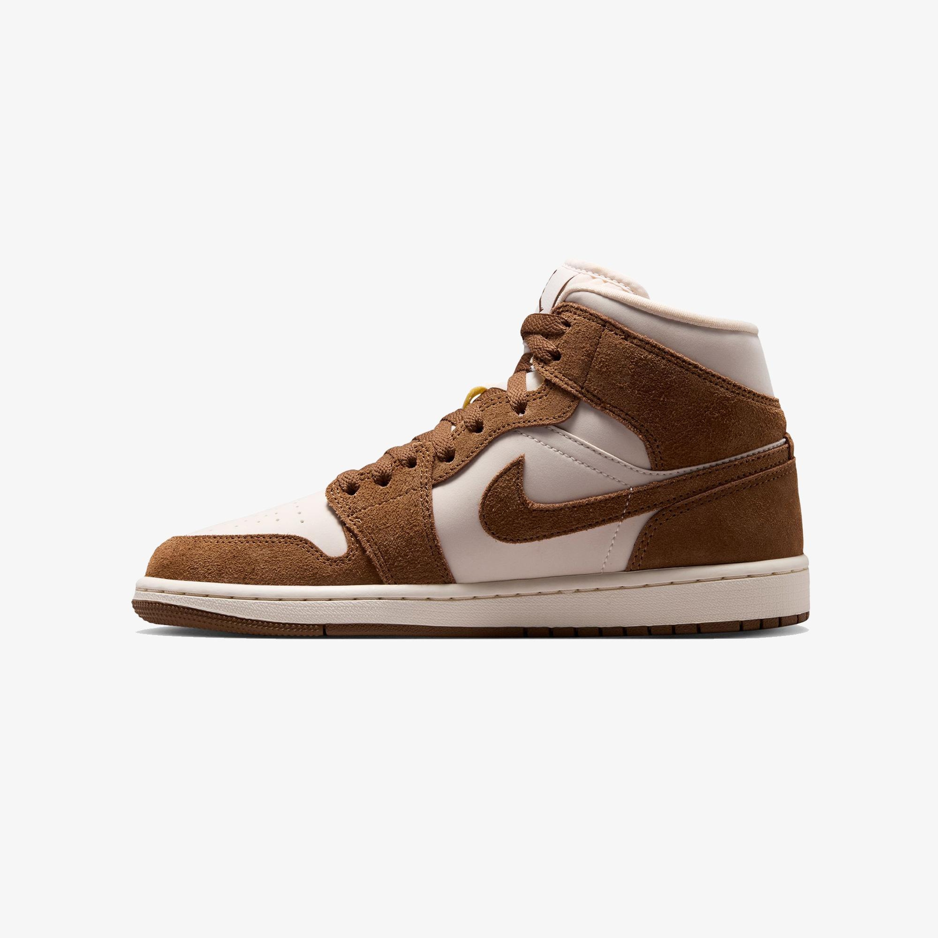 Jordan Air 1 Mid Kadın Kahverengi Spor Ayakkabı
