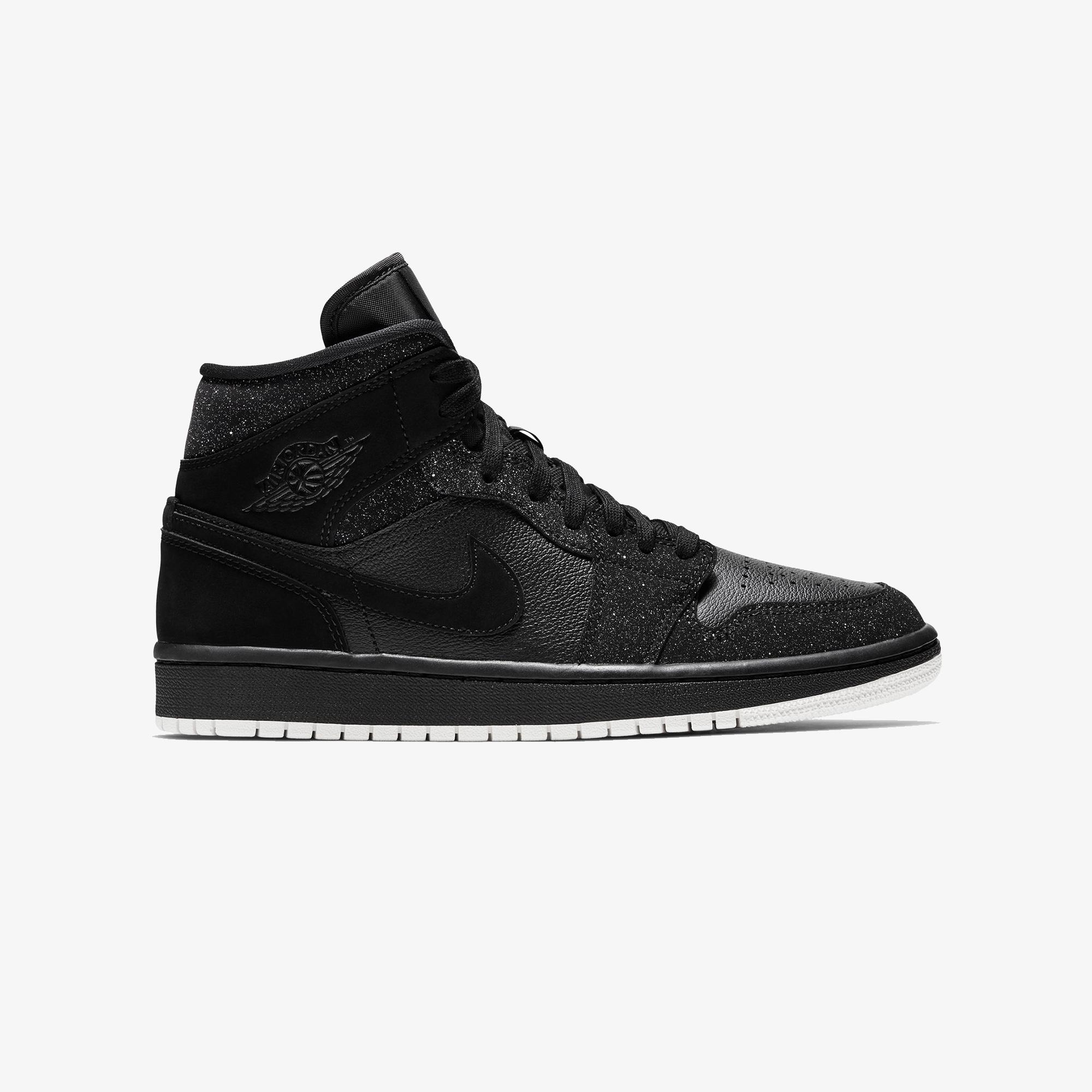 Jordan Air 1 Mid Kadın Siyah Spor Ayakkabı
