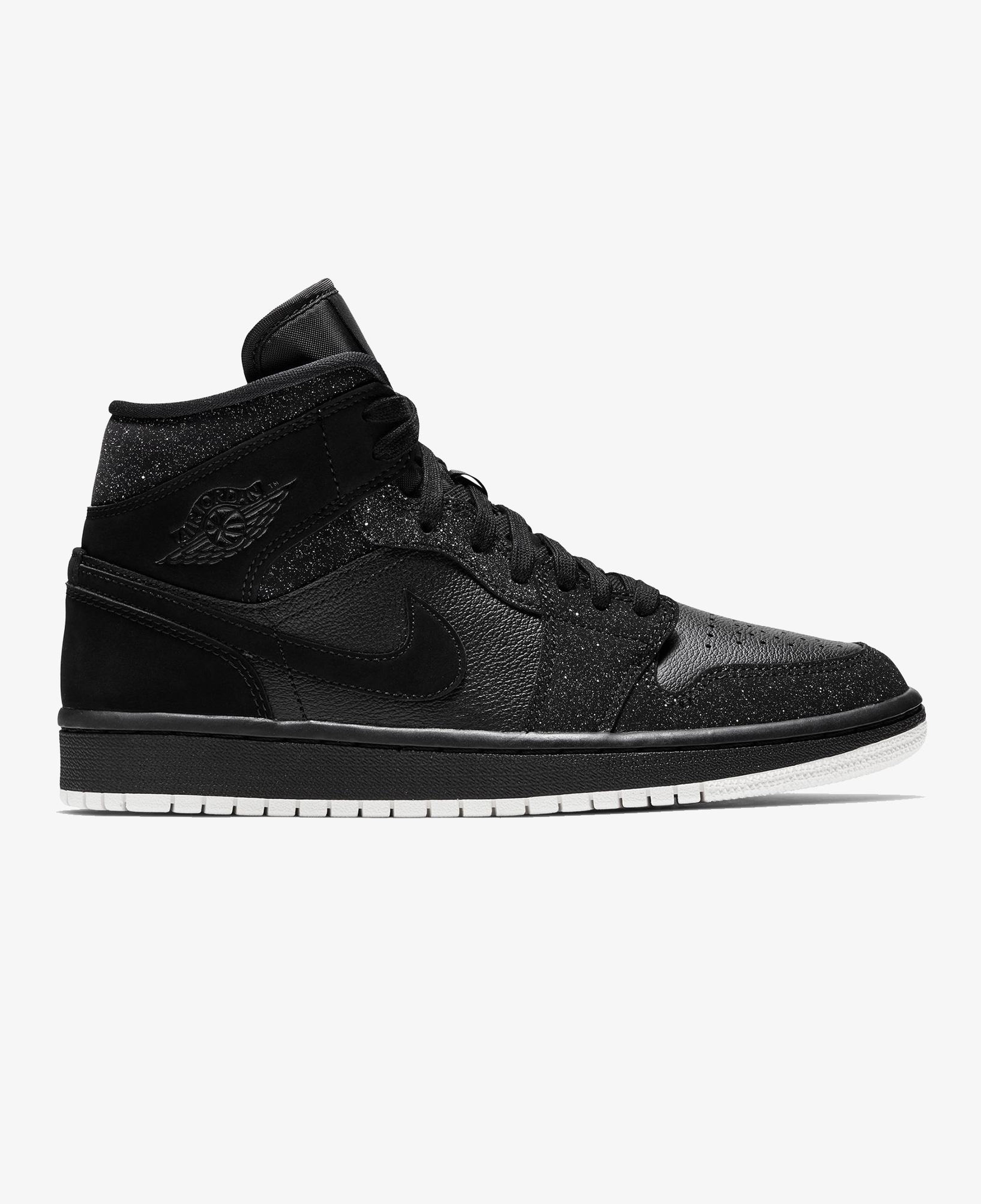 Jordan Air 1 Mid Kadın Siyah Spor Ayakkabı