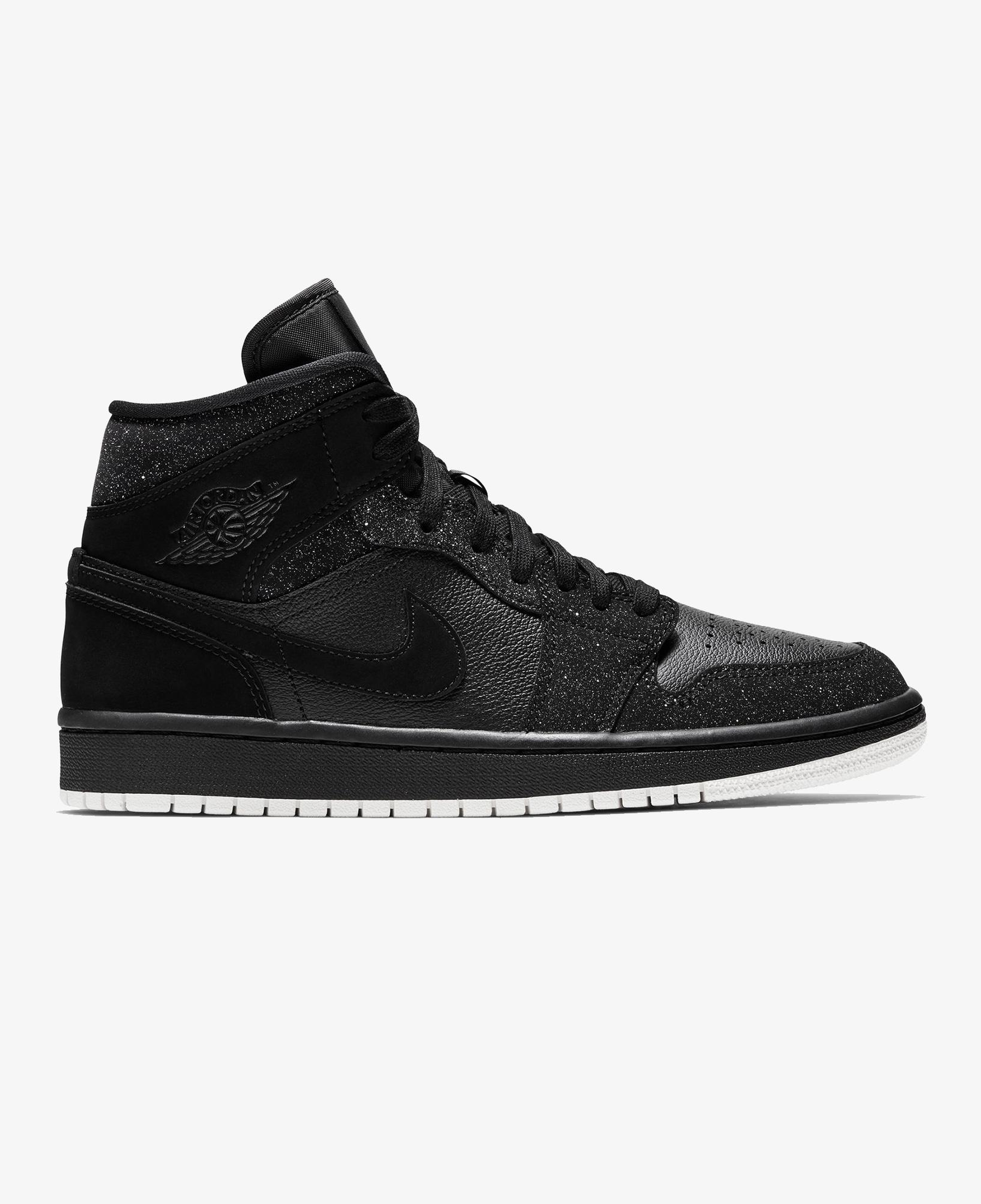Jordan Air 1 Mid Kadın Siyah Spor Ayakkabı