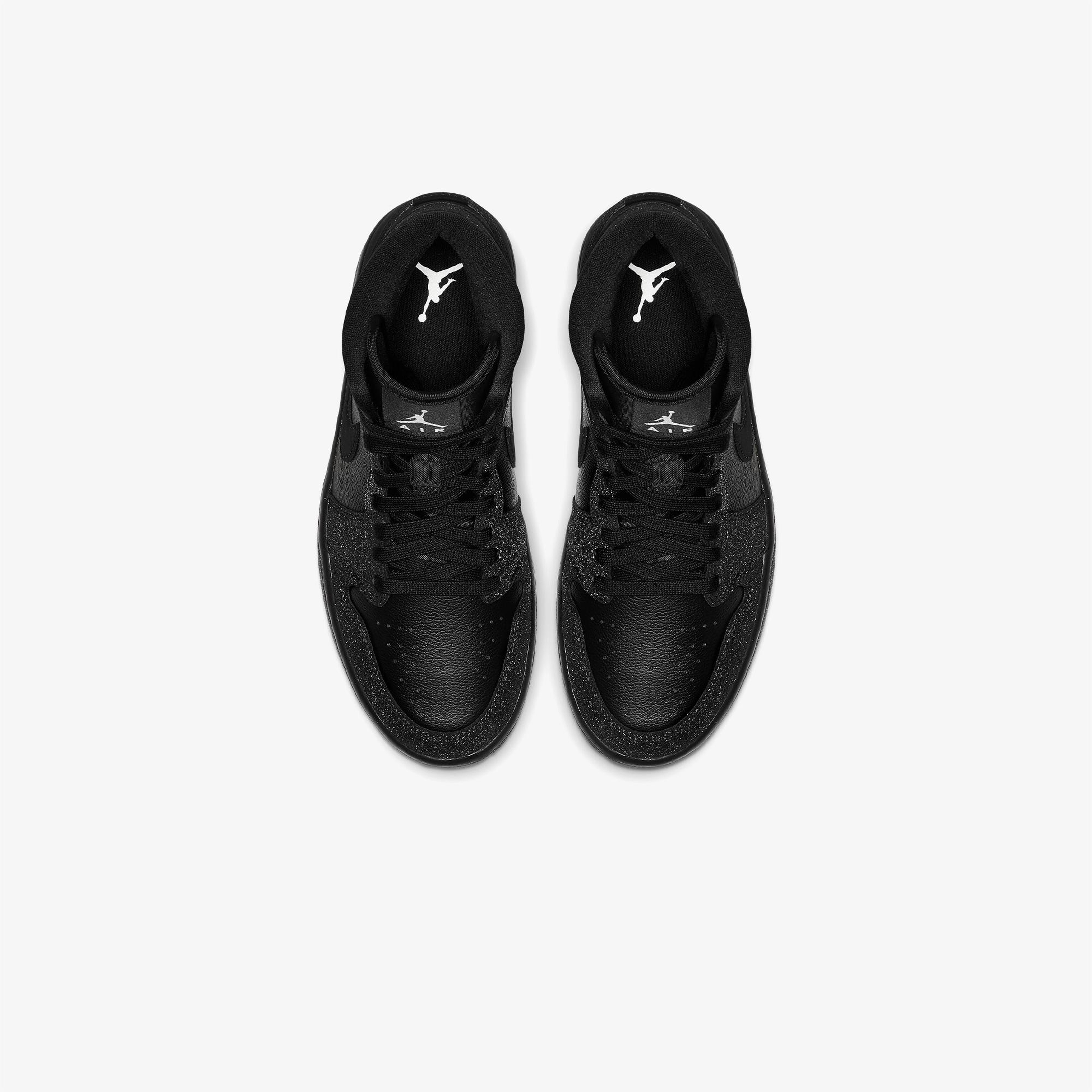 Jordan Air 1 Mid Kadın Siyah Spor Ayakkabı