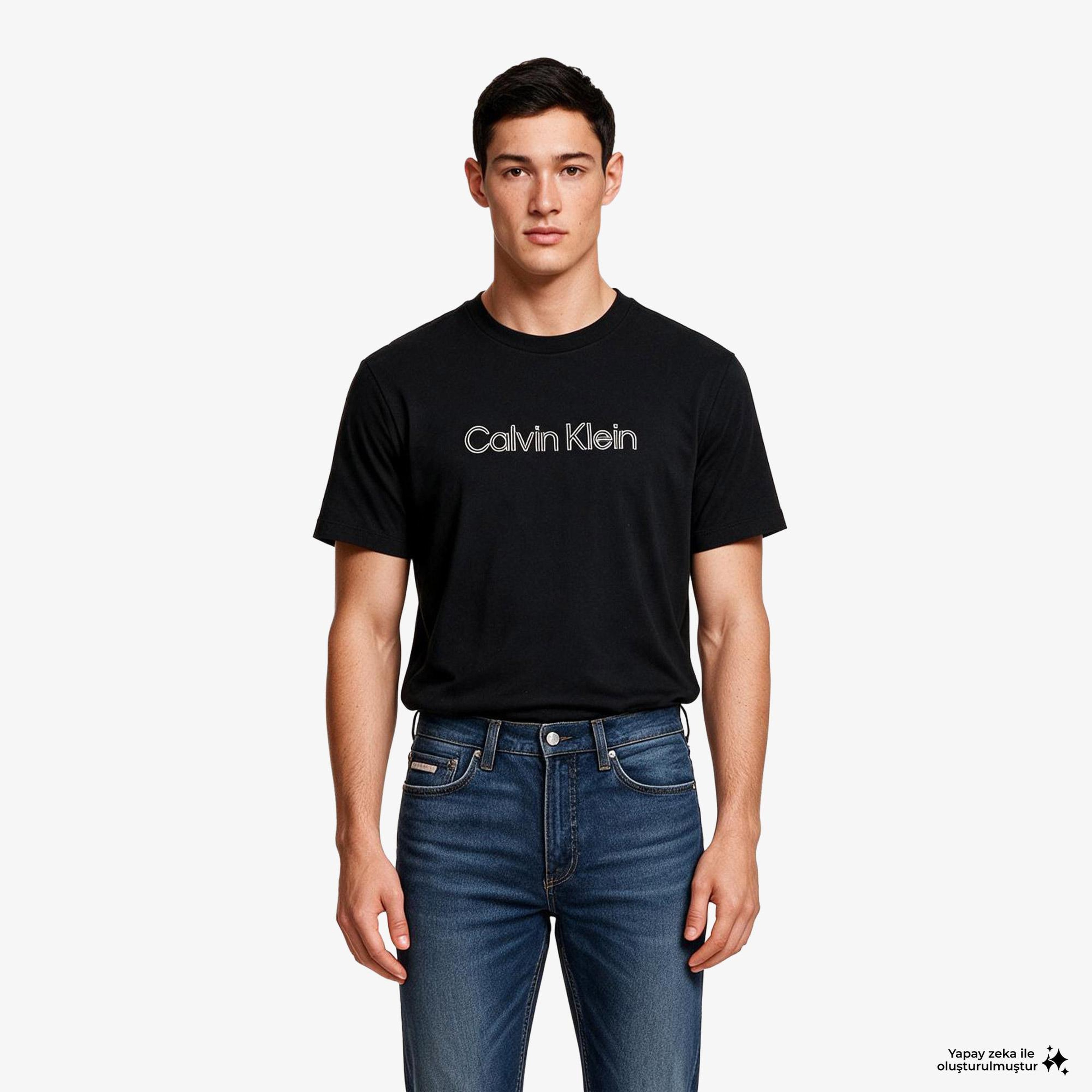 Calvin Klein 20S Standard Graphic Erkek Siyah T-Shirt