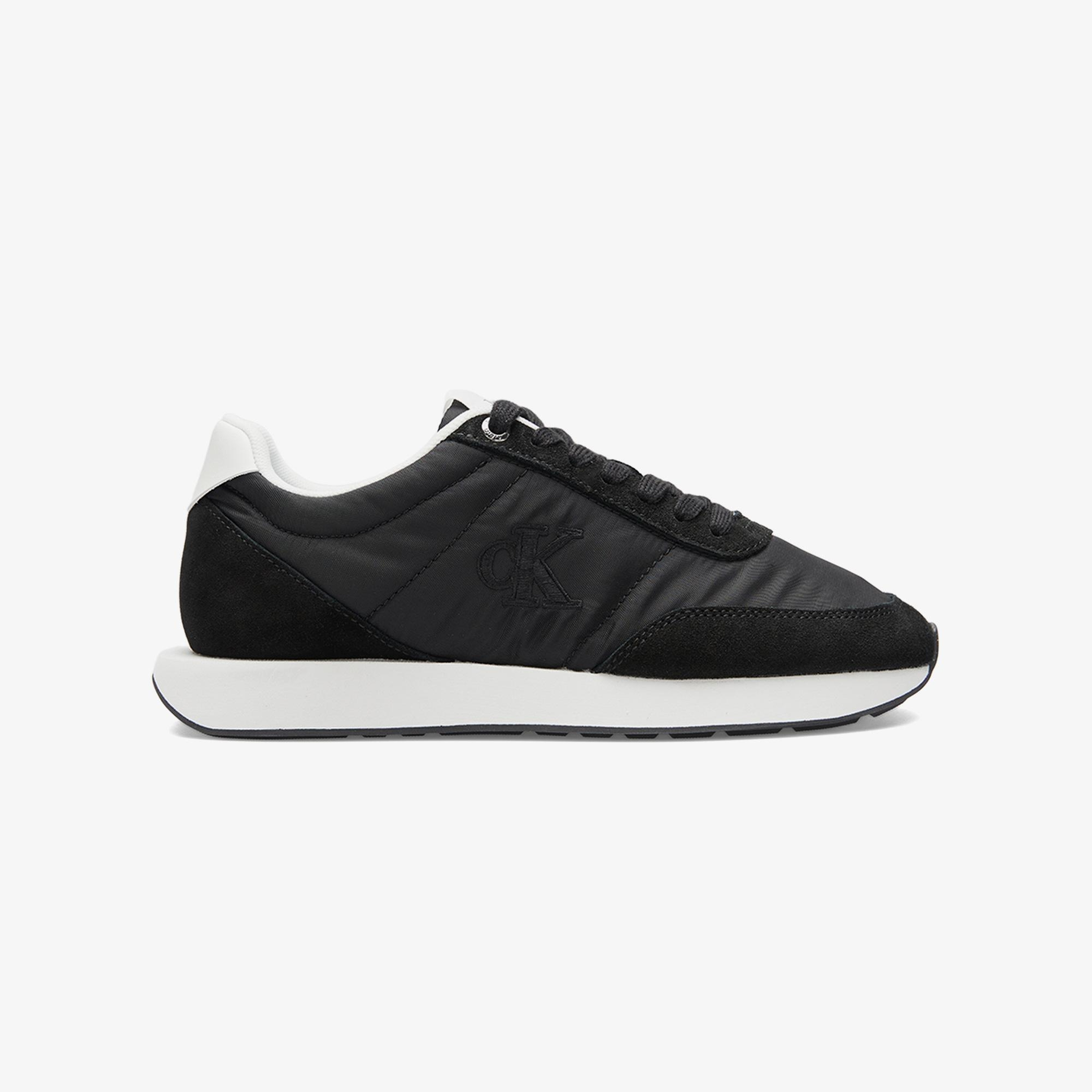 Calvin Klein Retro Runner Essential Mix Mat Kadın Siyah Sneaker