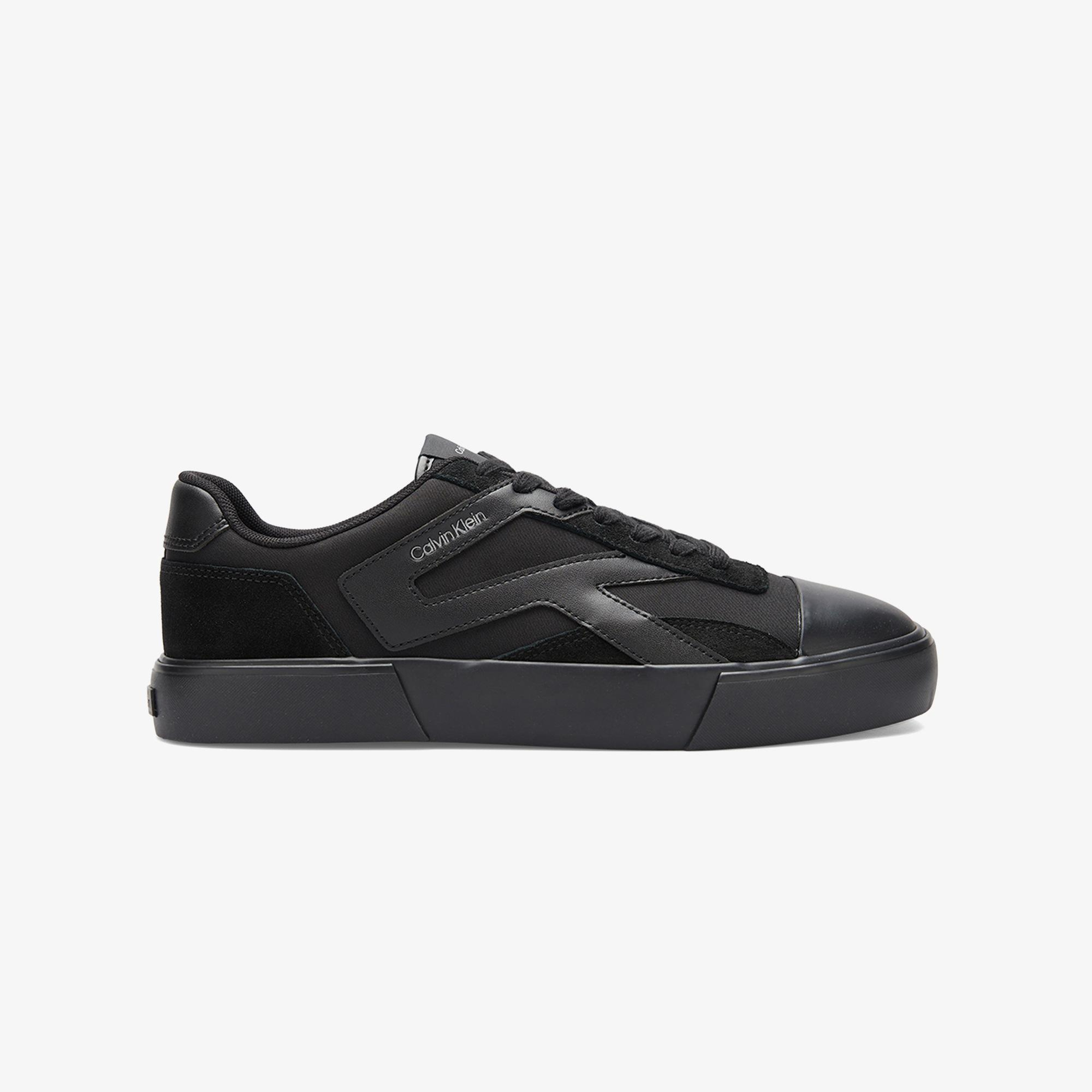 Calvin Klein Vulc Laceup Stripe Mix Mat Erkek Siyah Sneaker