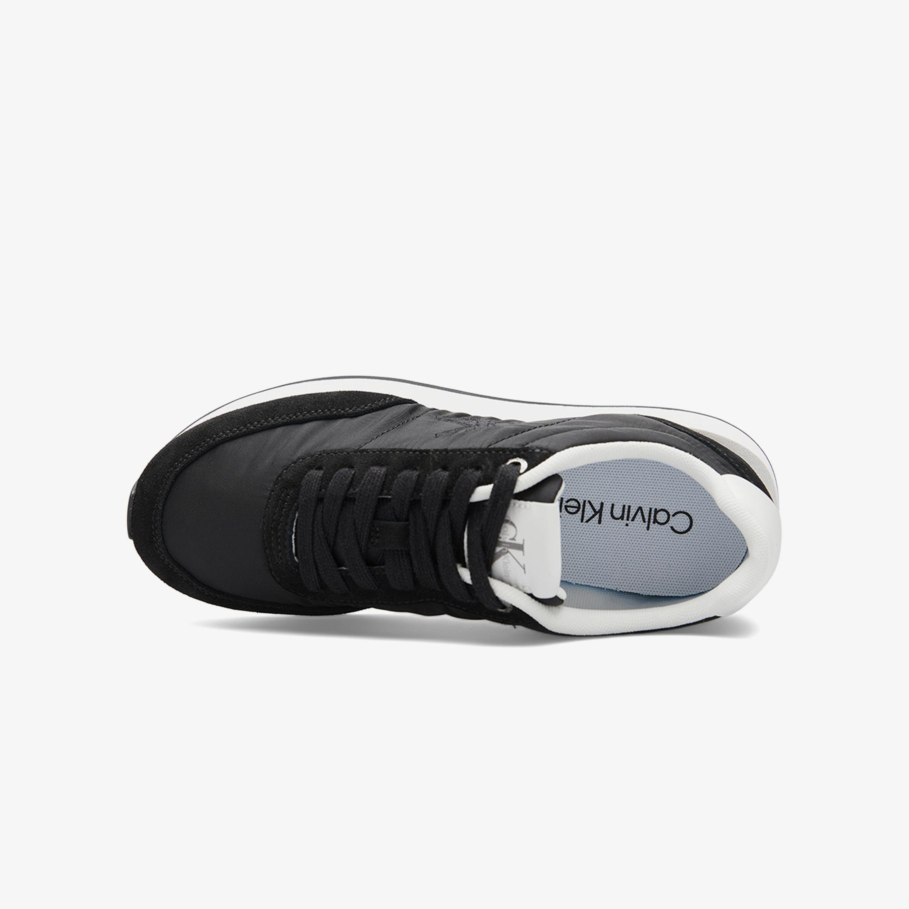 Calvin Klein Retro Runner Essential Mix Mat Kadın Siyah Sneaker
