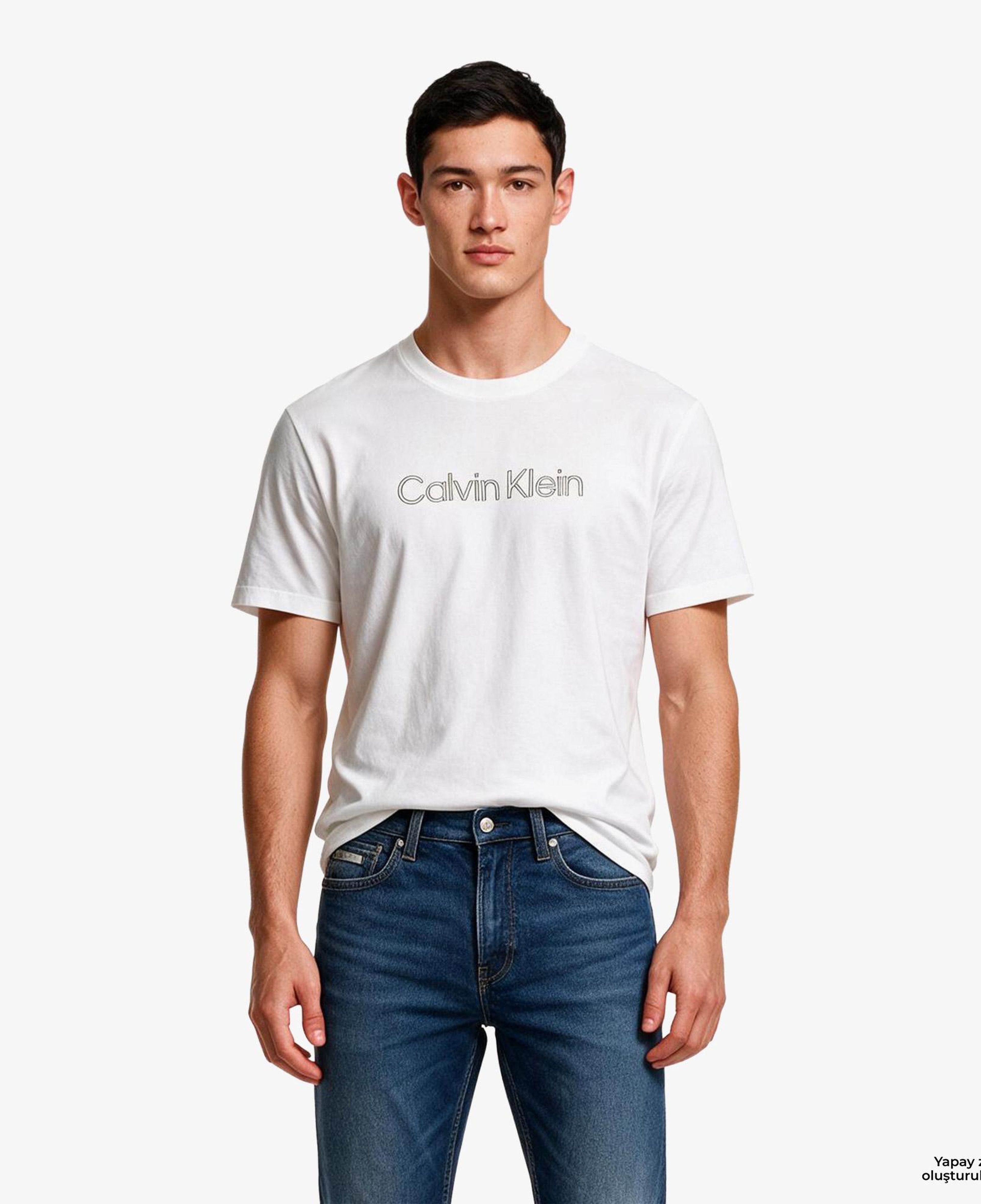 Calvin Klein 20S Standard Graphic Erkek Beyaz T-Shirt