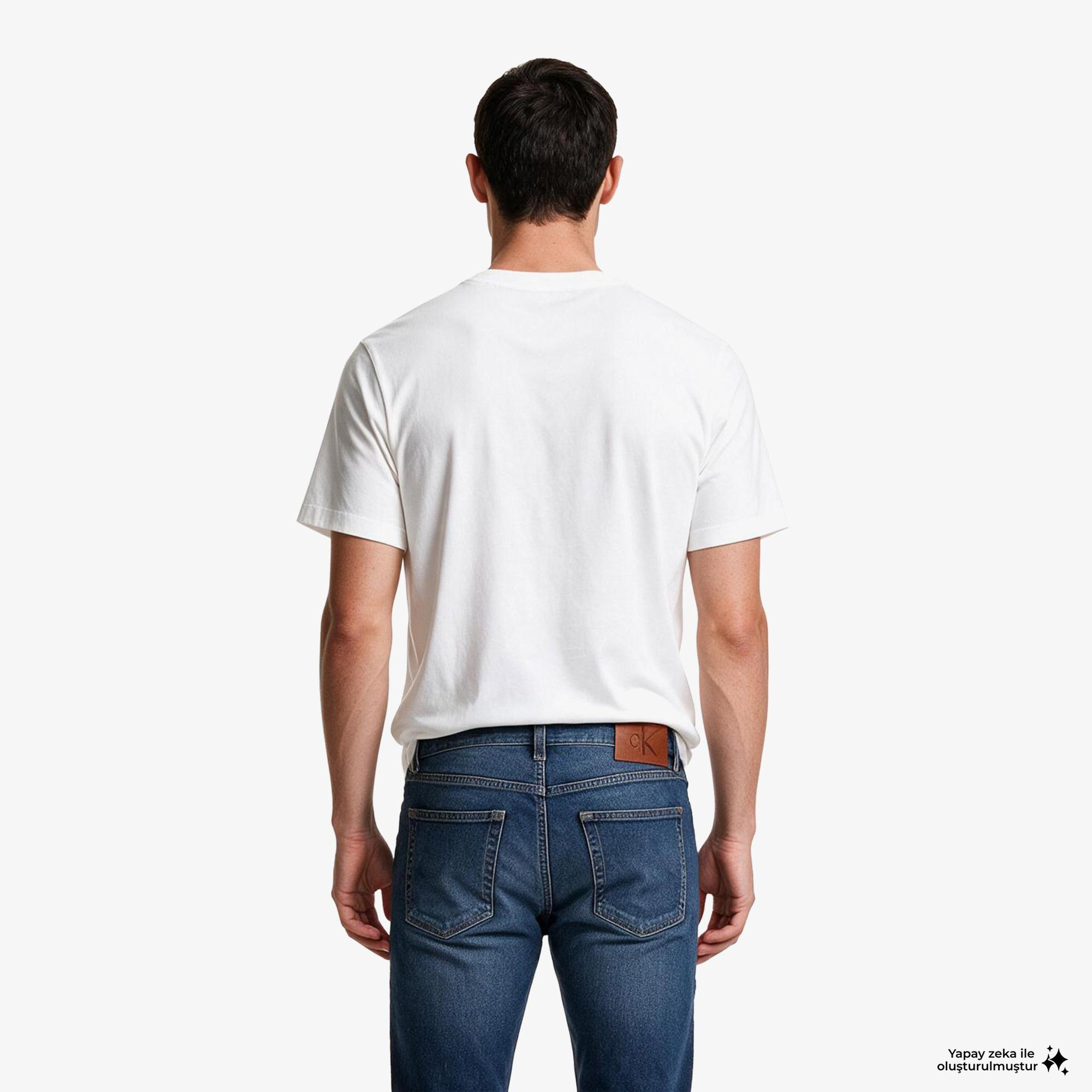 Calvin Klein 20S Standard Graphic Erkek Beyaz T-Shirt
