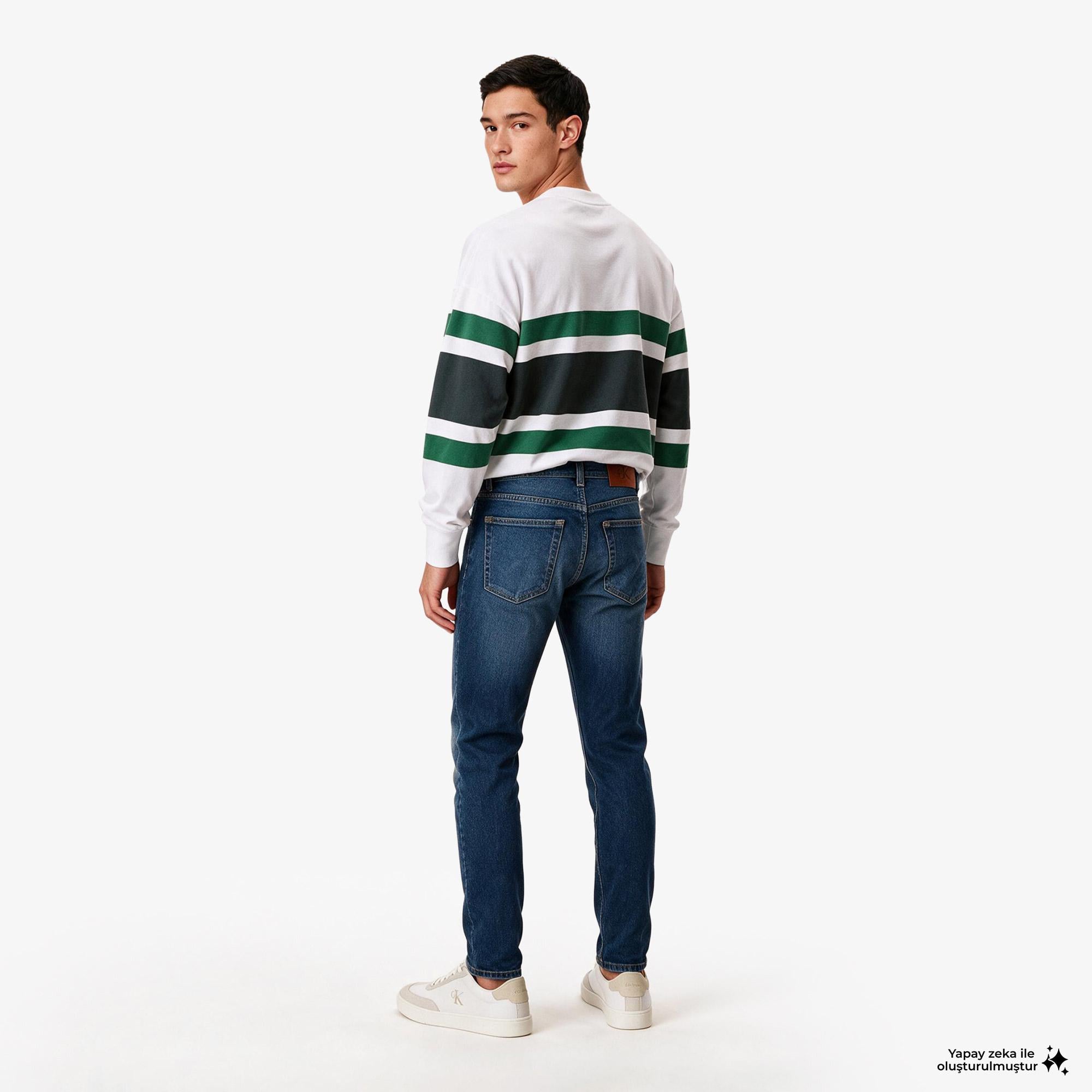Calvin Klein Classic Taper Celtıc Ocean Erkek Mavi Jean