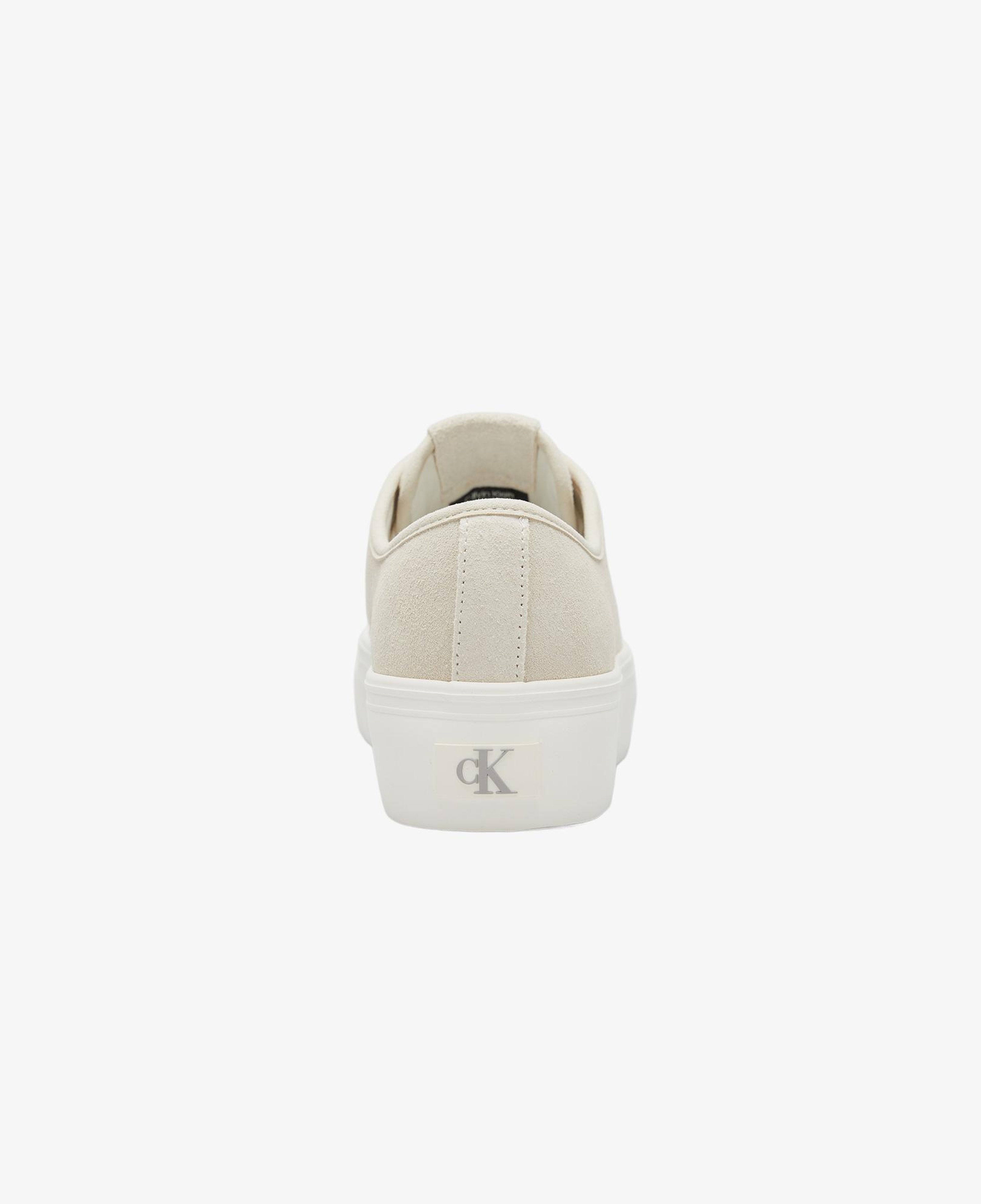 Calvin Klein Vulc Flatform Laceup Suede Kadın Beyaz Sneaker