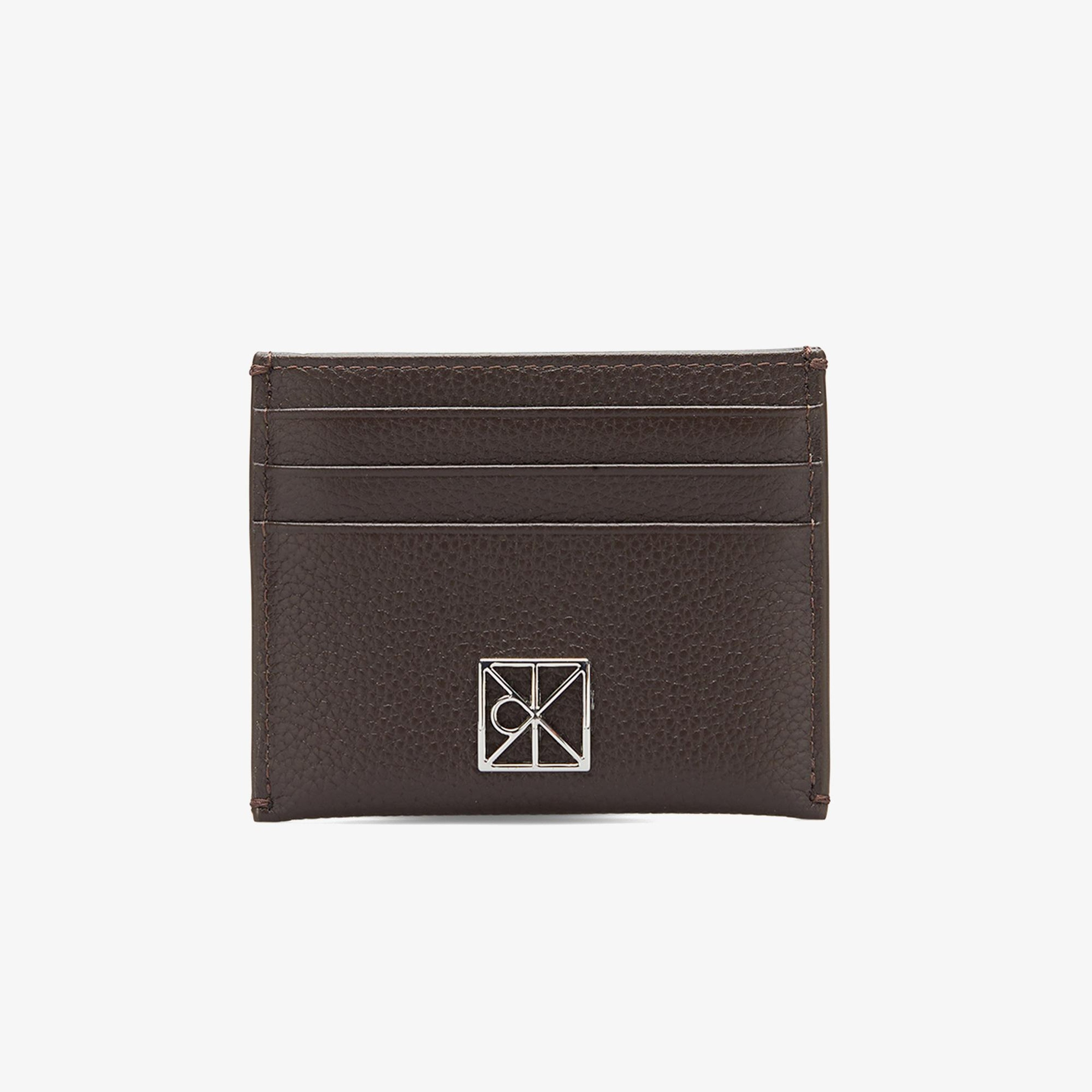 Calvin Klein Emblem Pebble Kadın Kahverengi Kartlık