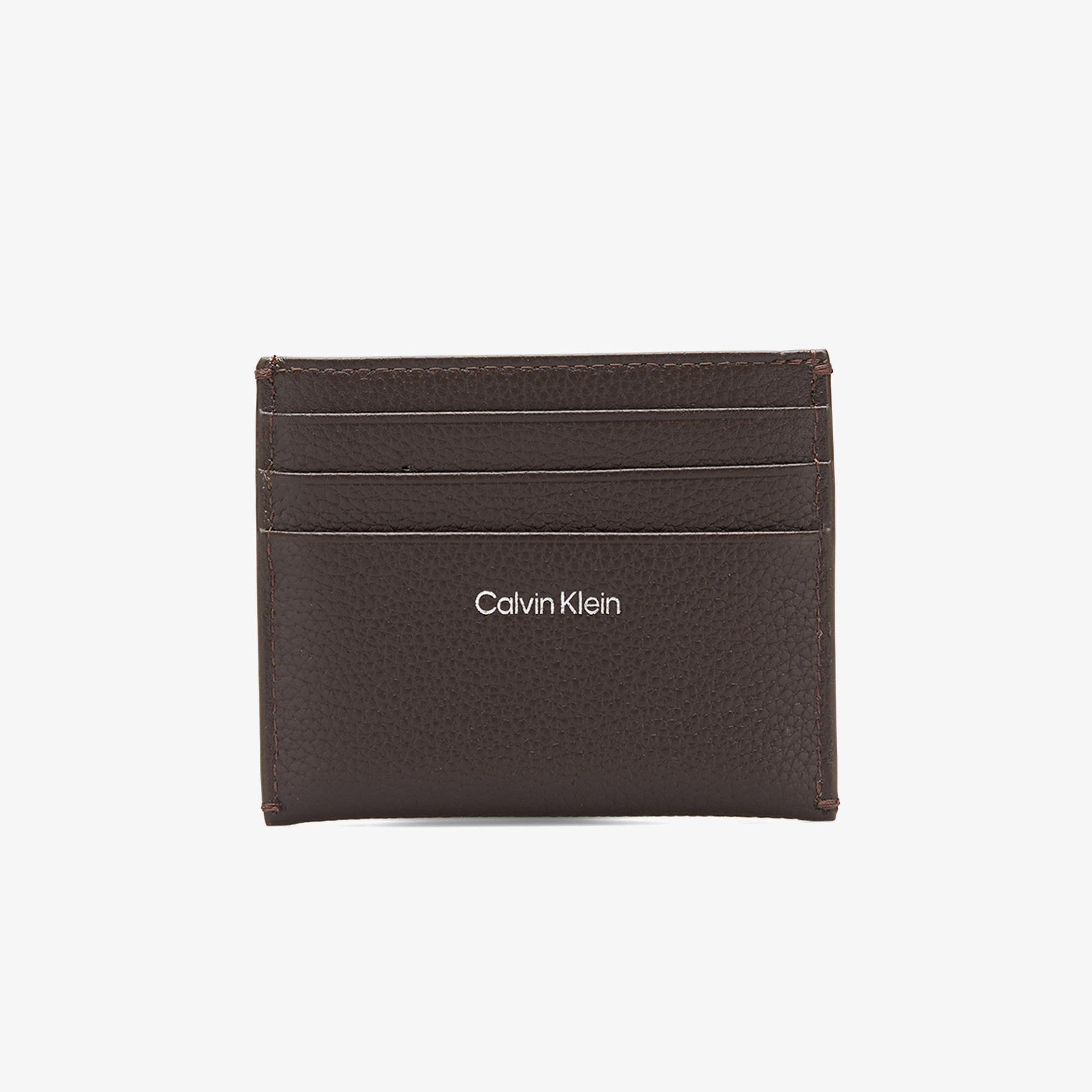 Calvin Klein Emblem Pebble Kadın Kahverengi Kartlık