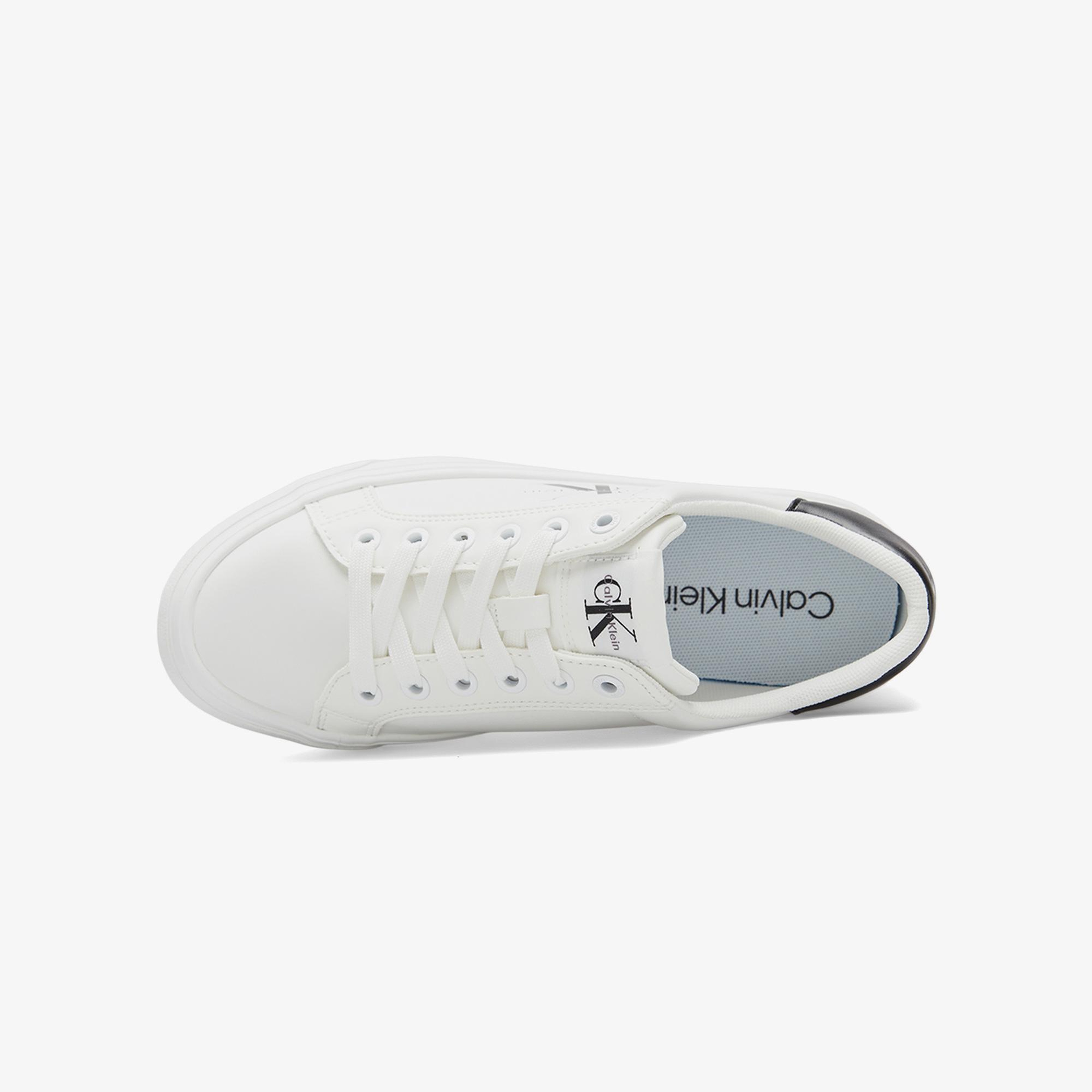 Calvin Klein Vulc Flatform Laceup Low Kadın Beyaz Sneaker