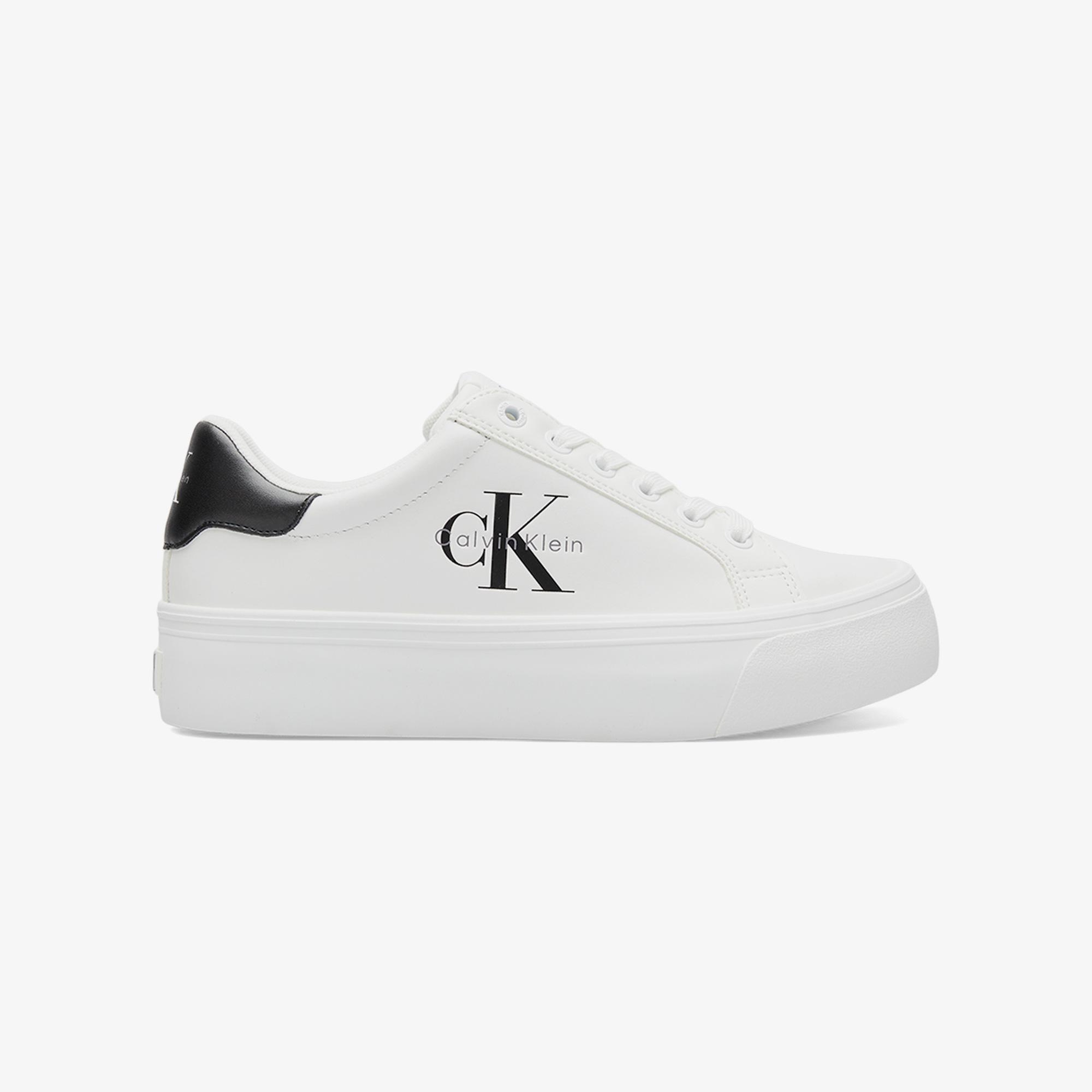 Calvin Klein Vulc Flatform Laceup Low Kadın Beyaz Sneaker