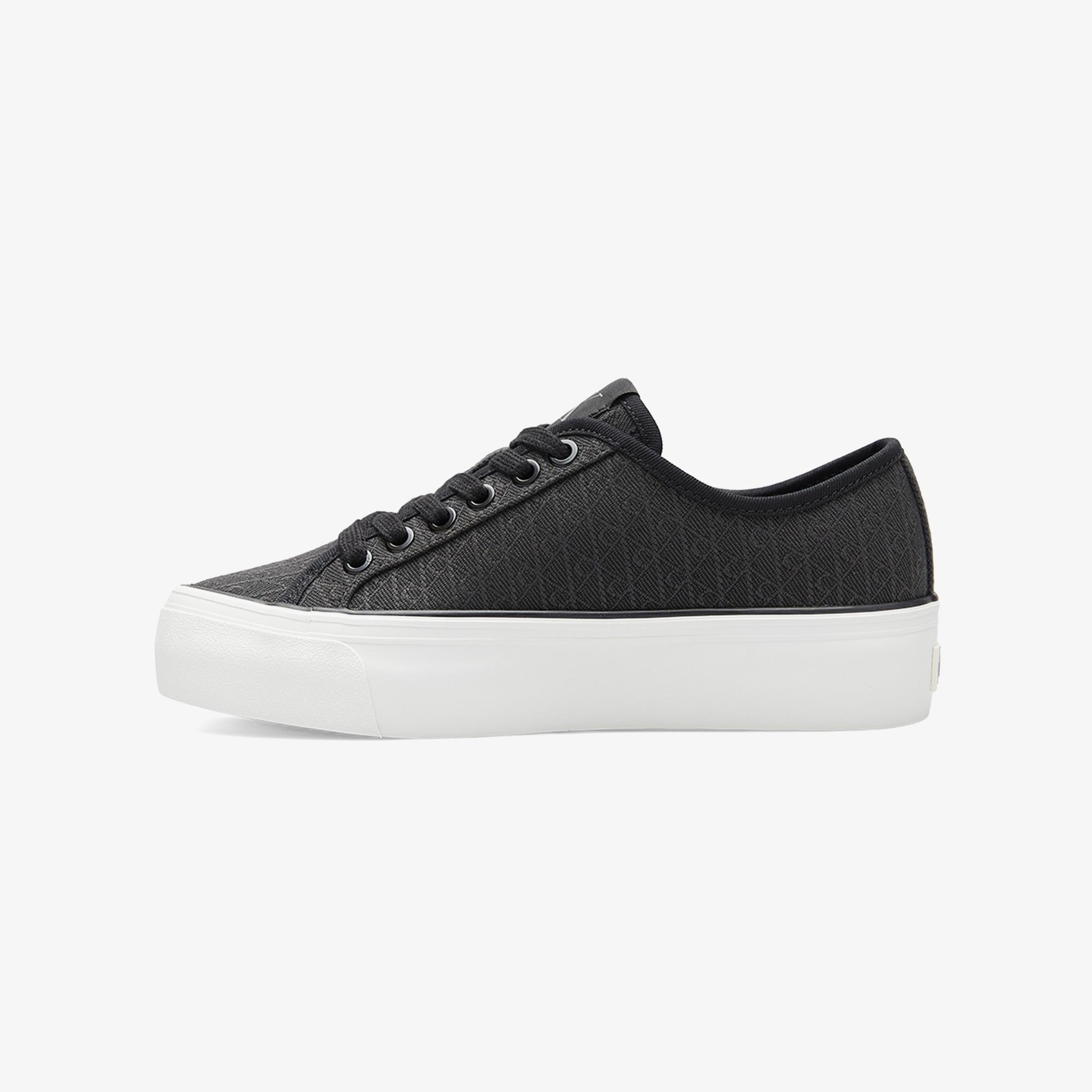 Calvin Klein Vulc Flatform Laceup Kadın Siyah Sneaker