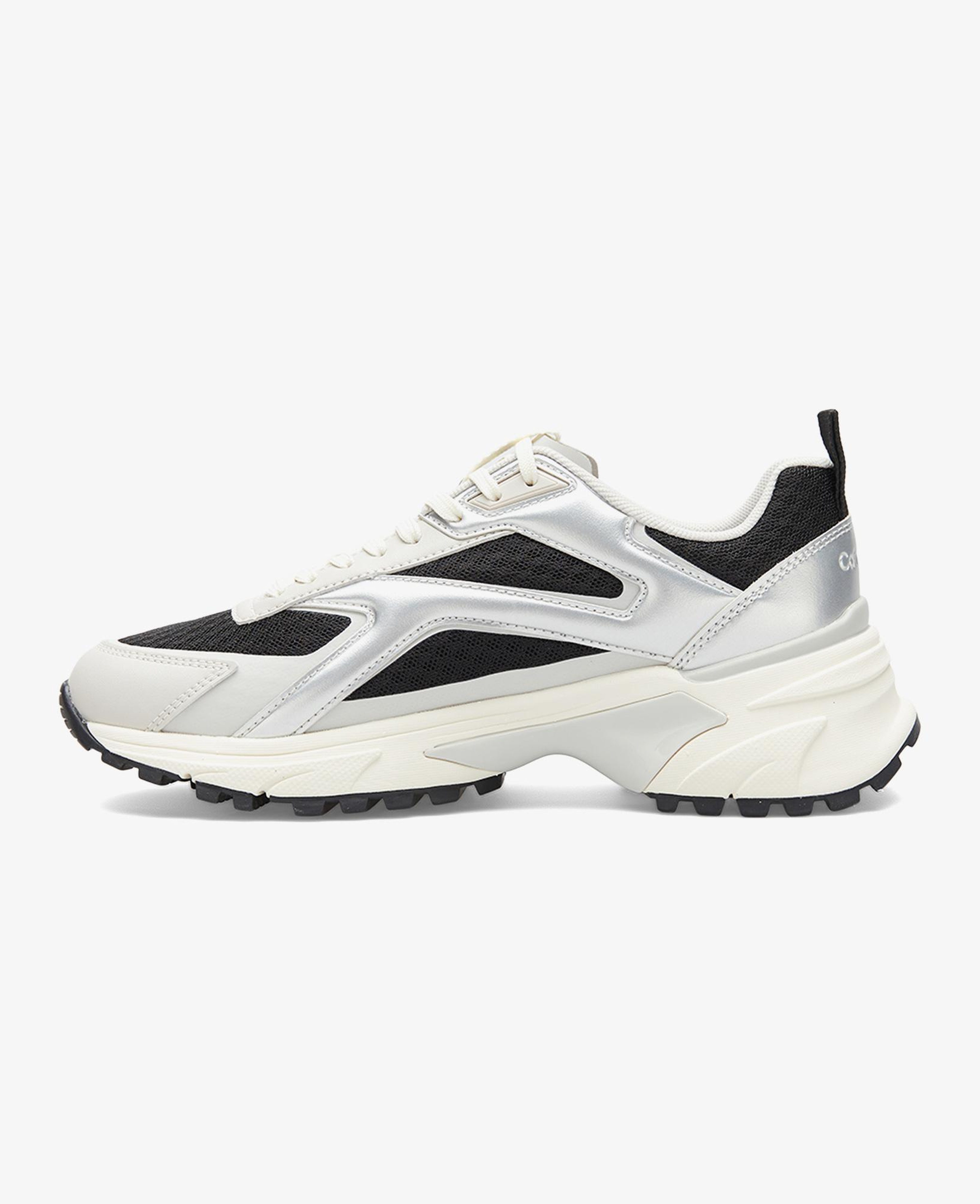Calvin Klein Hike Run Stripe Mesh Met Kadın Siyah Sneaker
