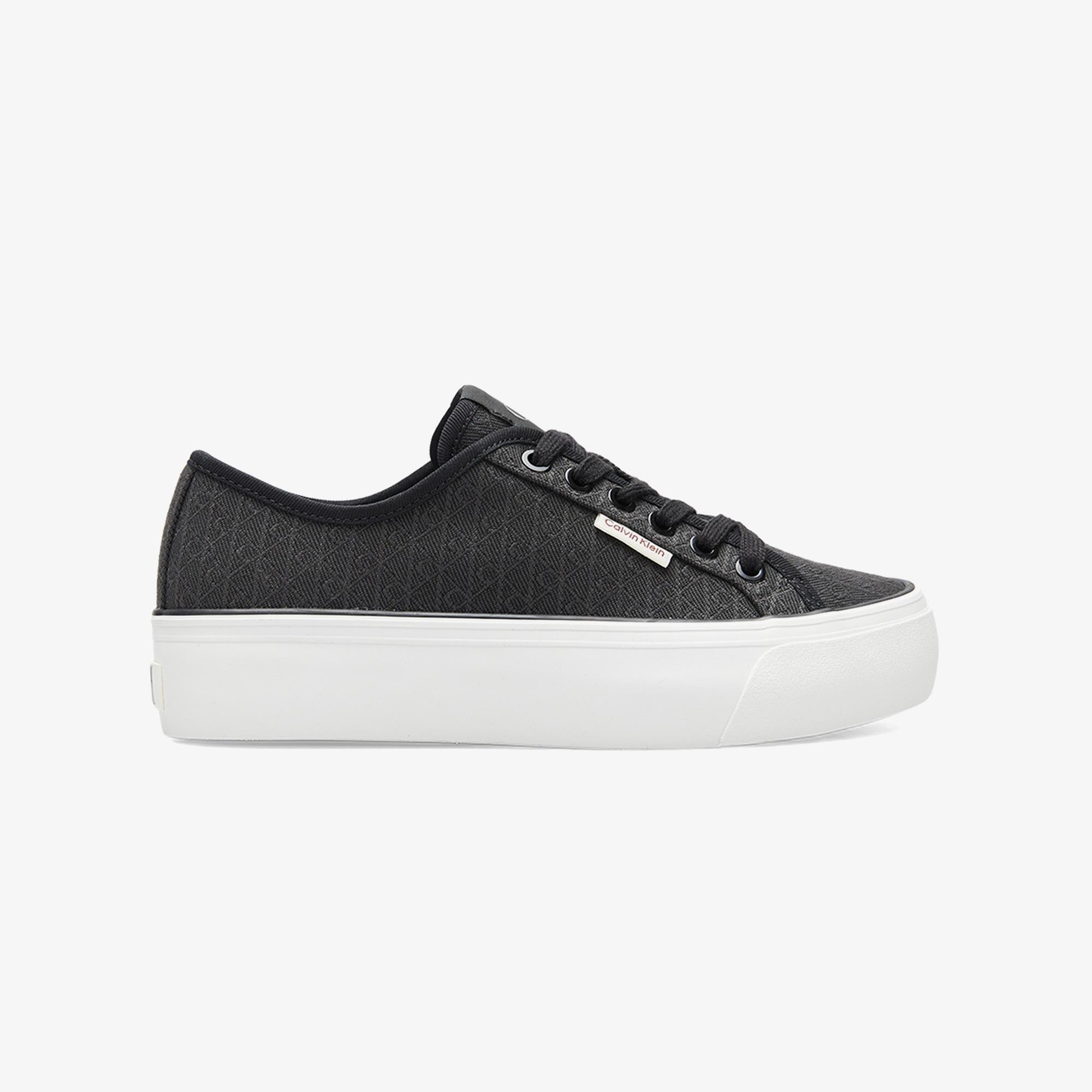 Calvin Klein Vulc Flatform Laceup Kadın Siyah Sneaker