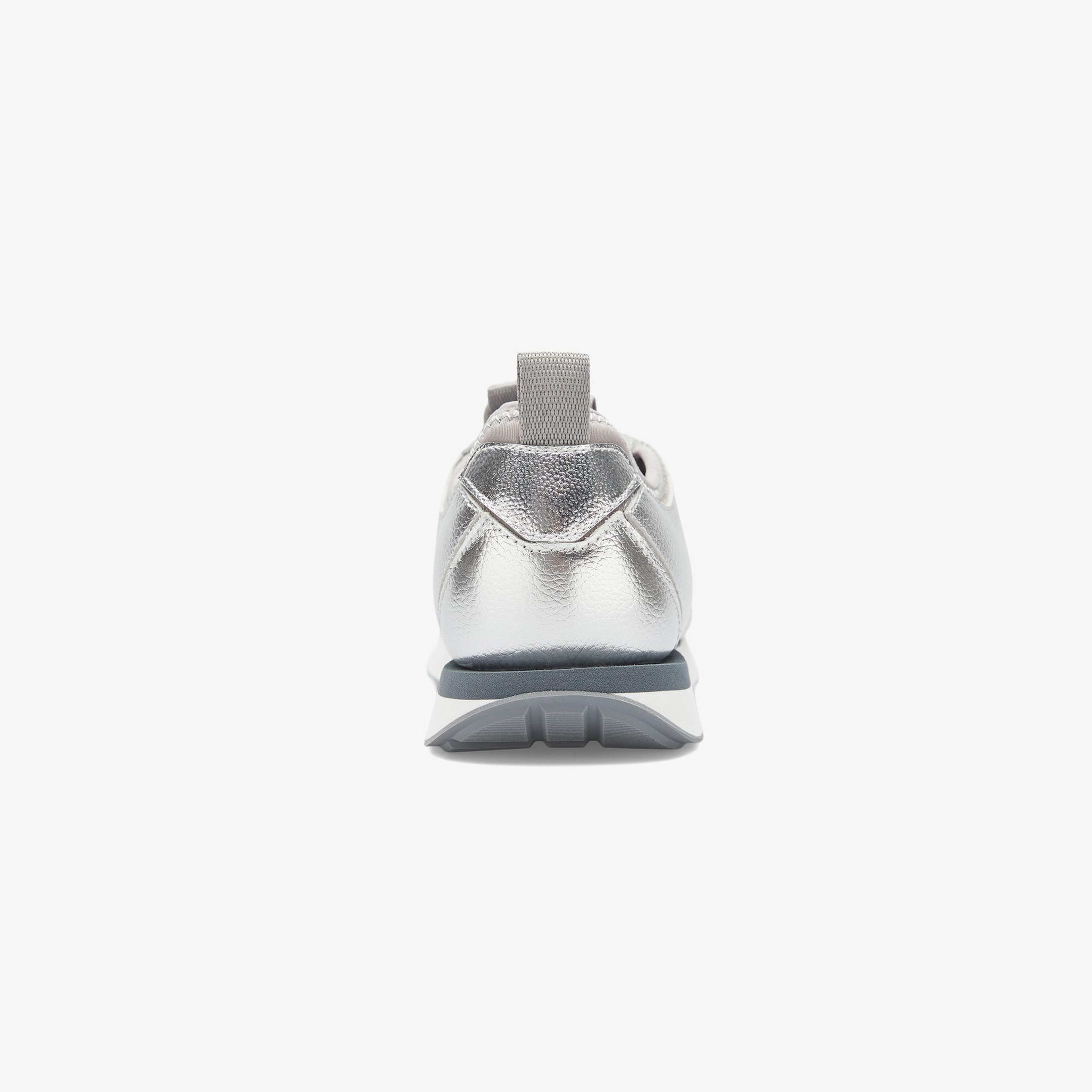 Calvin Klein Retro Runner Metallic Kadın Gri Sneaker