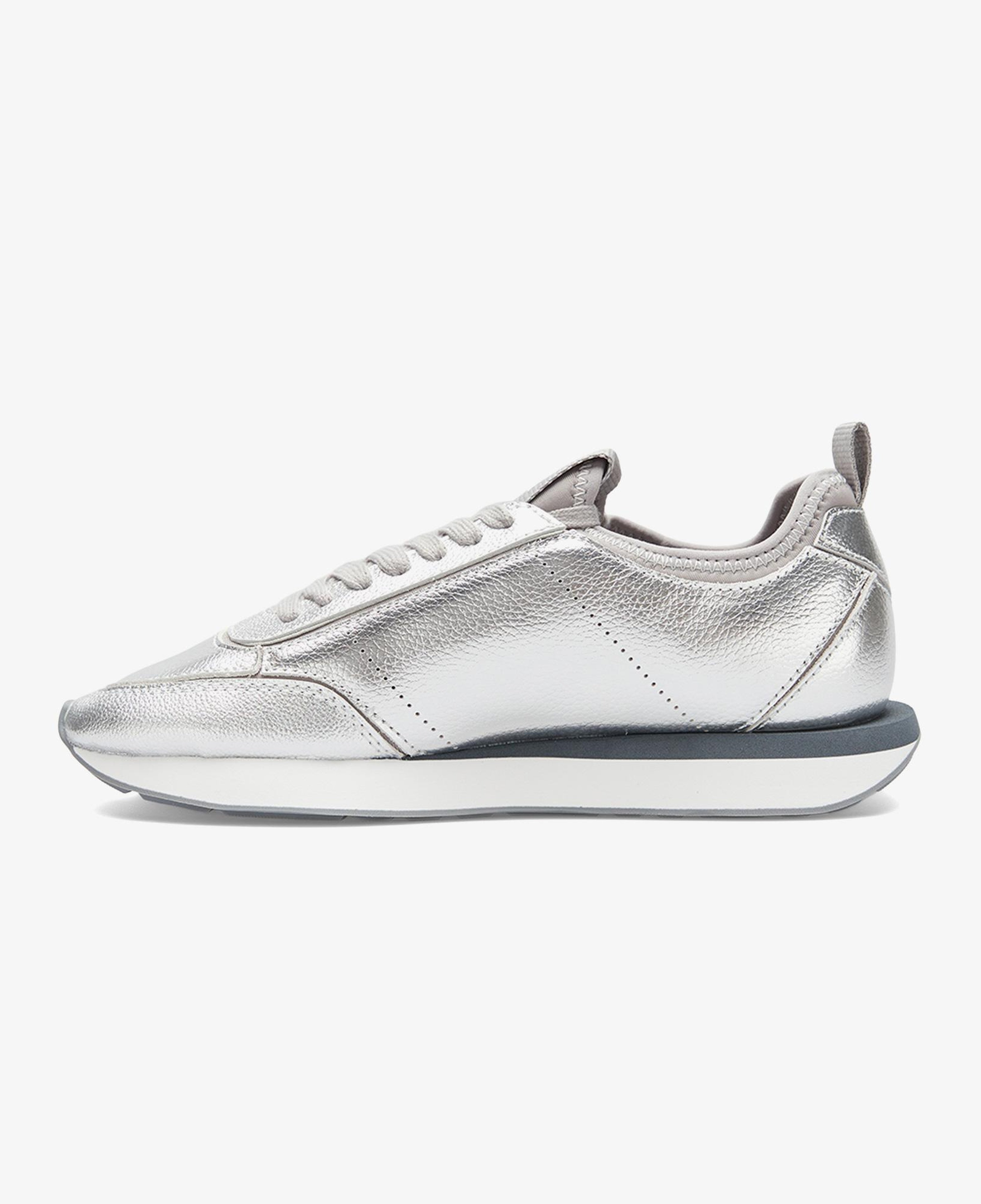 Calvin Klein Retro Runner Metallic Kadın Gri Sneaker