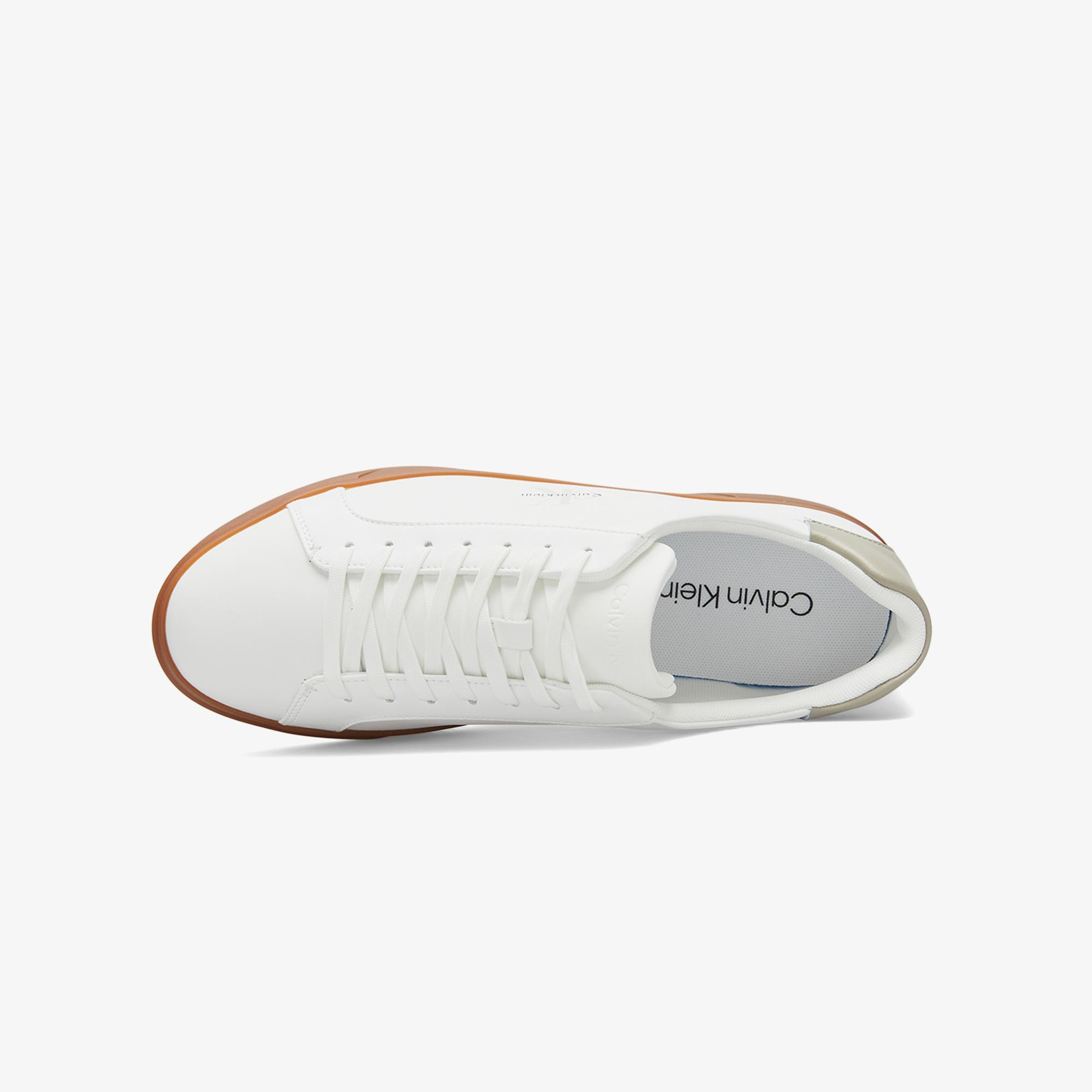Calvin Klein Low Prof Cupsole Erkek Beyaz Sneaker