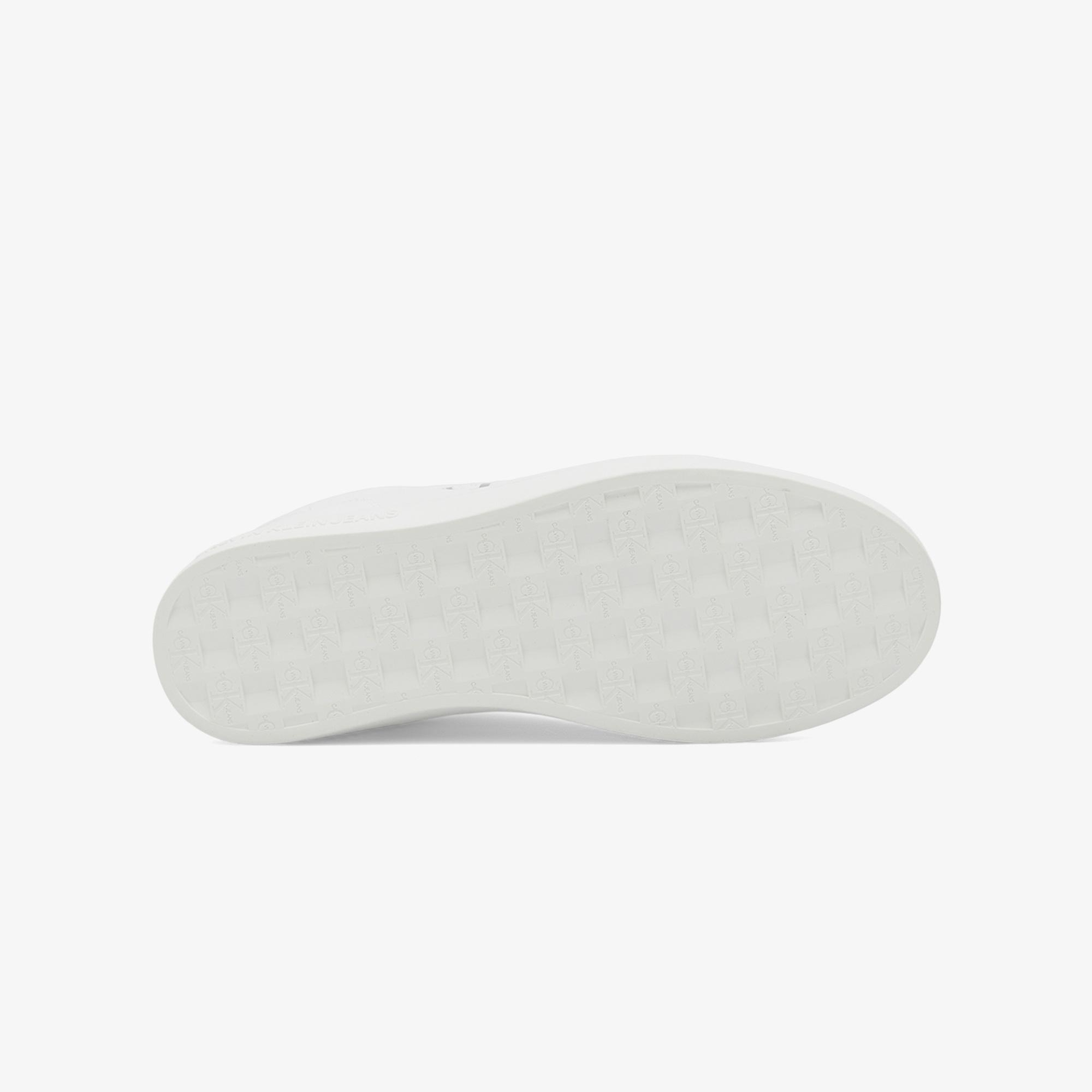 Calvin Klein Classic Cupsole Mono Erkek Beyaz Sneaker