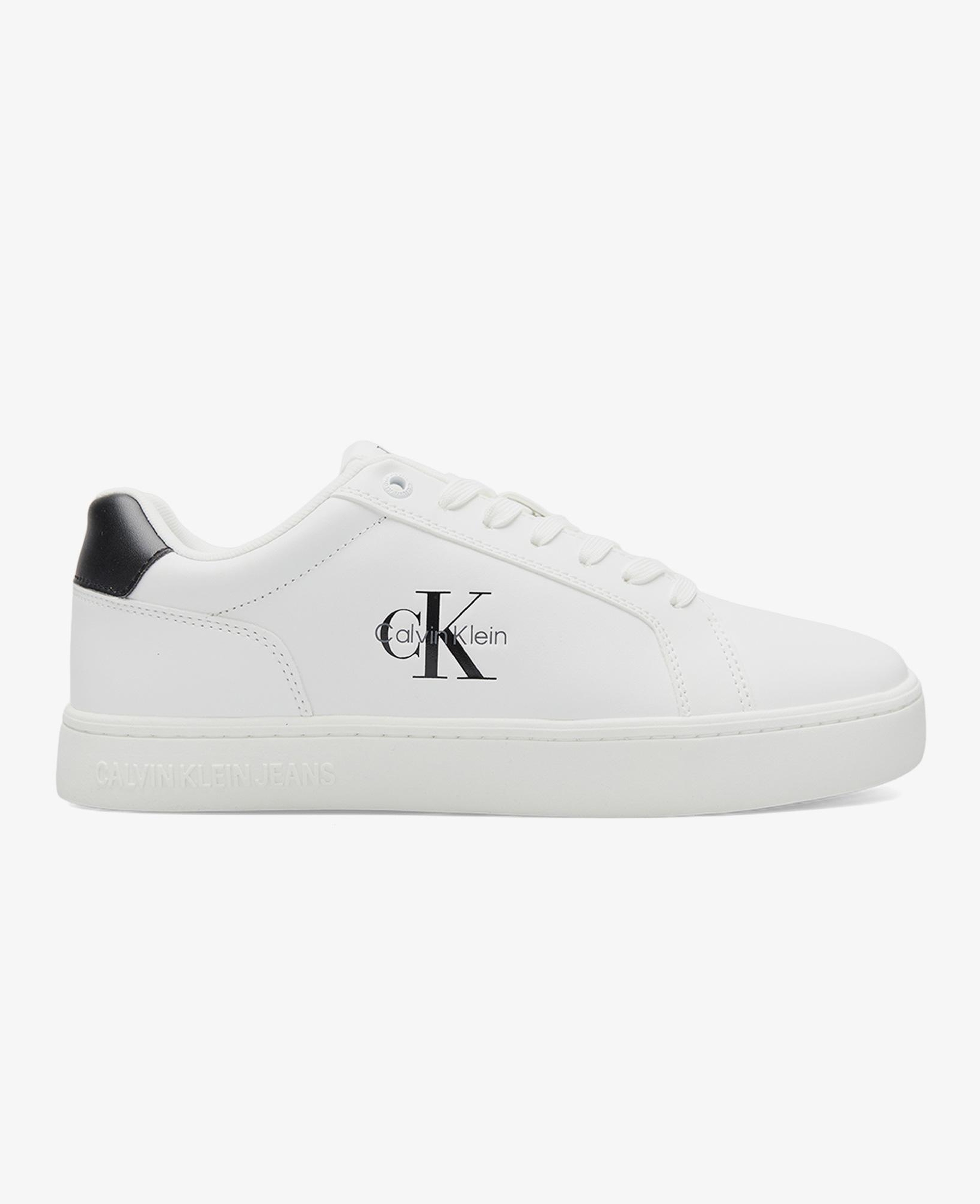 Calvin Klein Classic Cupsole Mono Erkek Beyaz Sneaker
