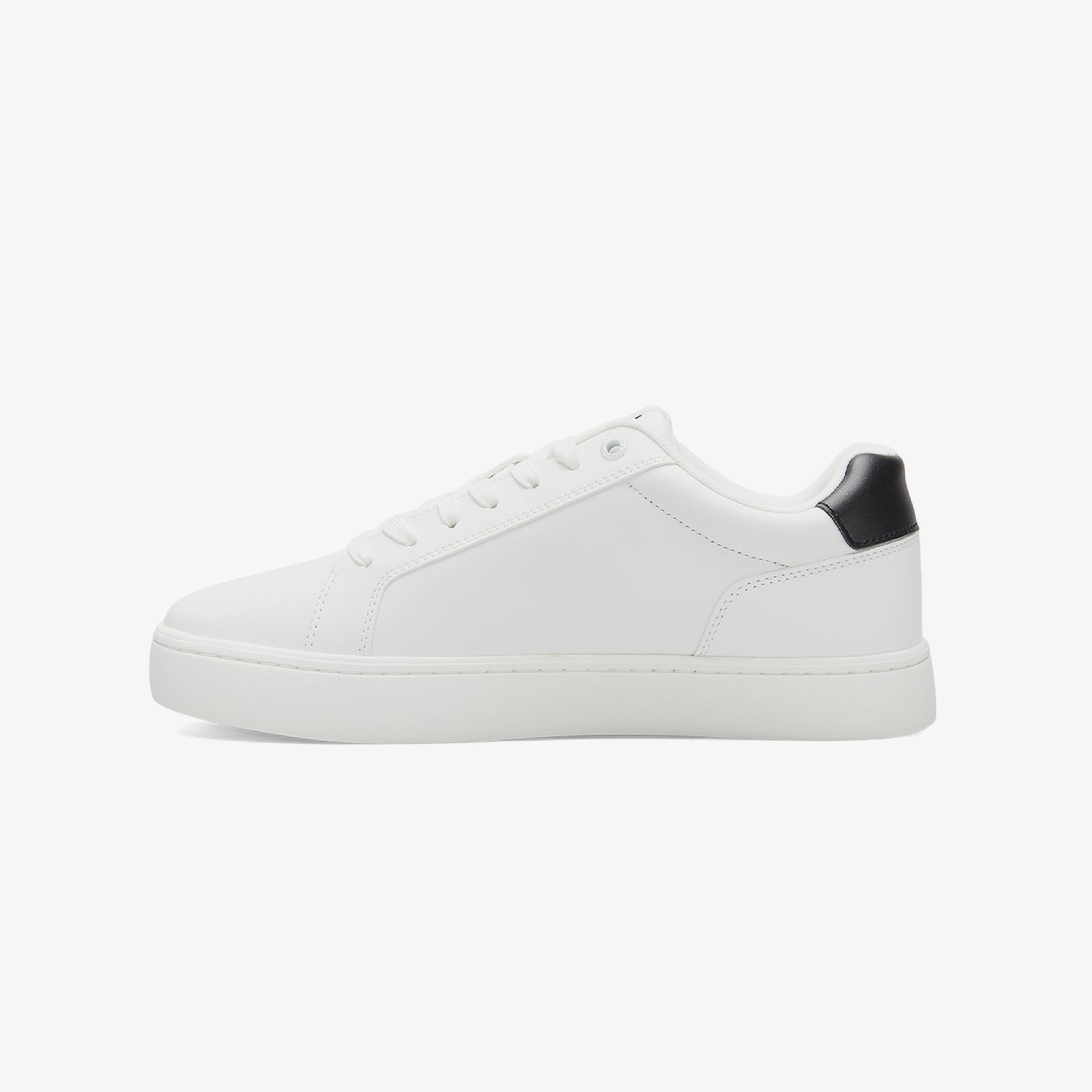 Calvin Klein Classic Cupsole Mono Erkek Beyaz Sneaker
