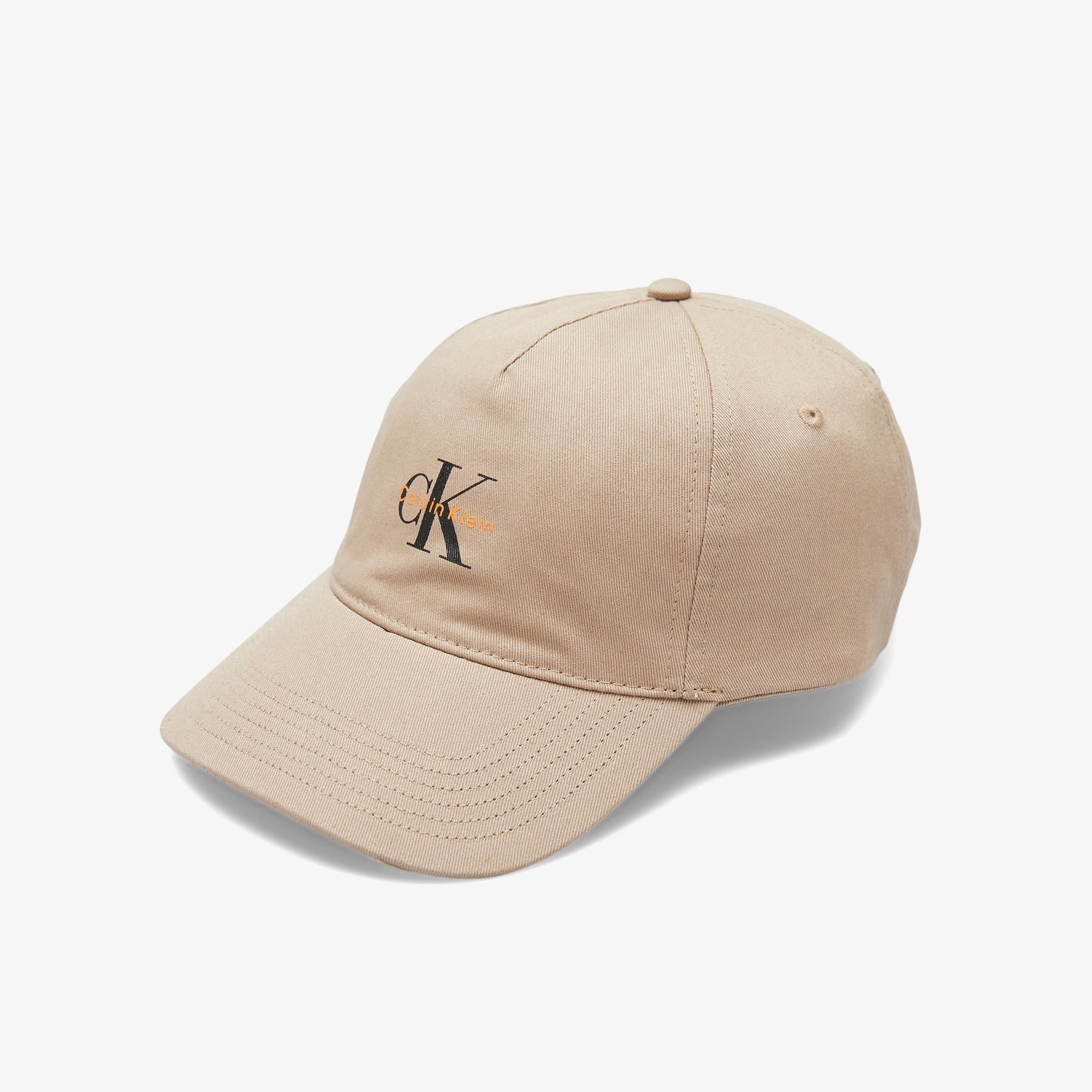 Calvin Klein Monologo Printed Baseball Erkek Kahverengi Şapka