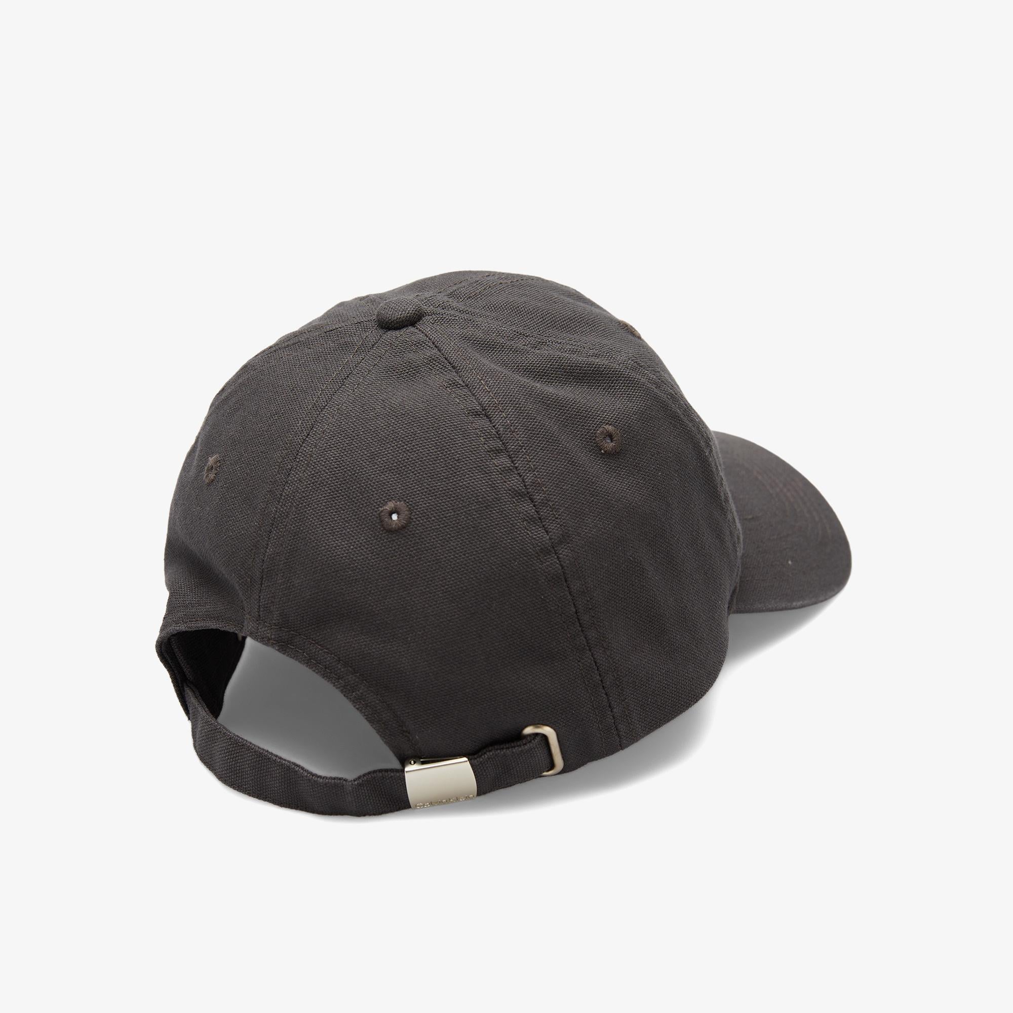 Calvin Klein Washed Cotton Canvas Small Fraye Erkek Gri Şapka